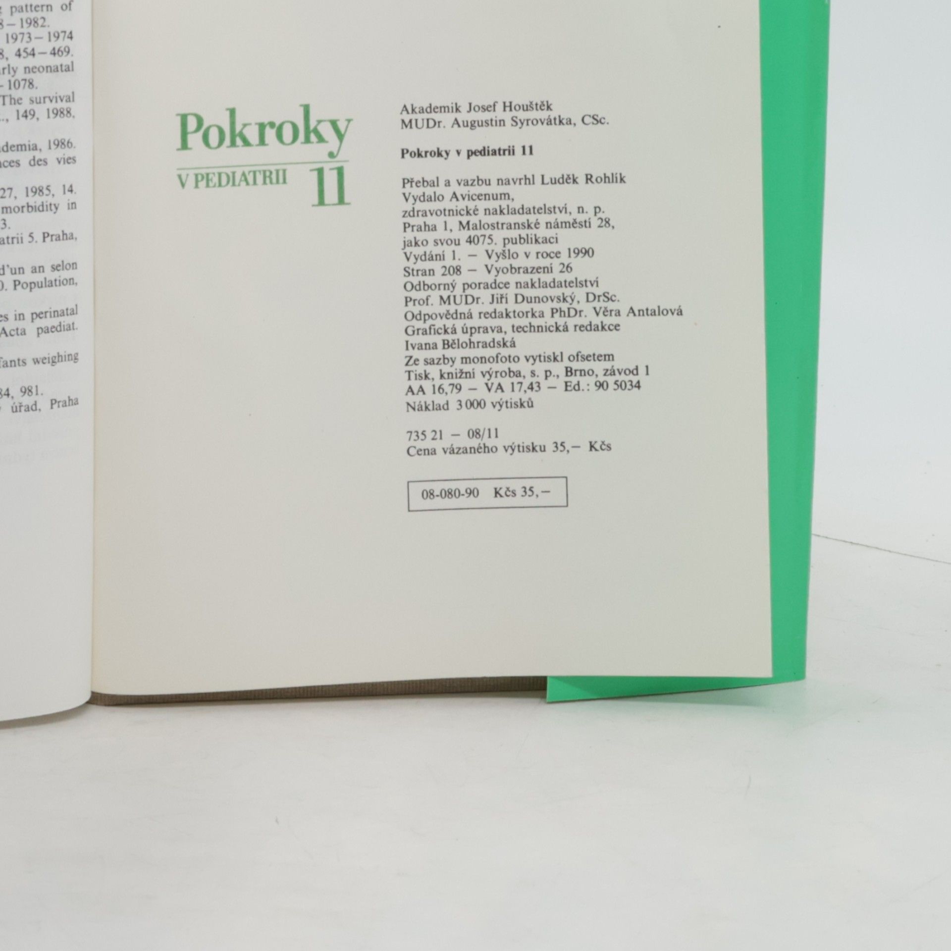 Josef Houštěk Pokroky v pediatrii 11