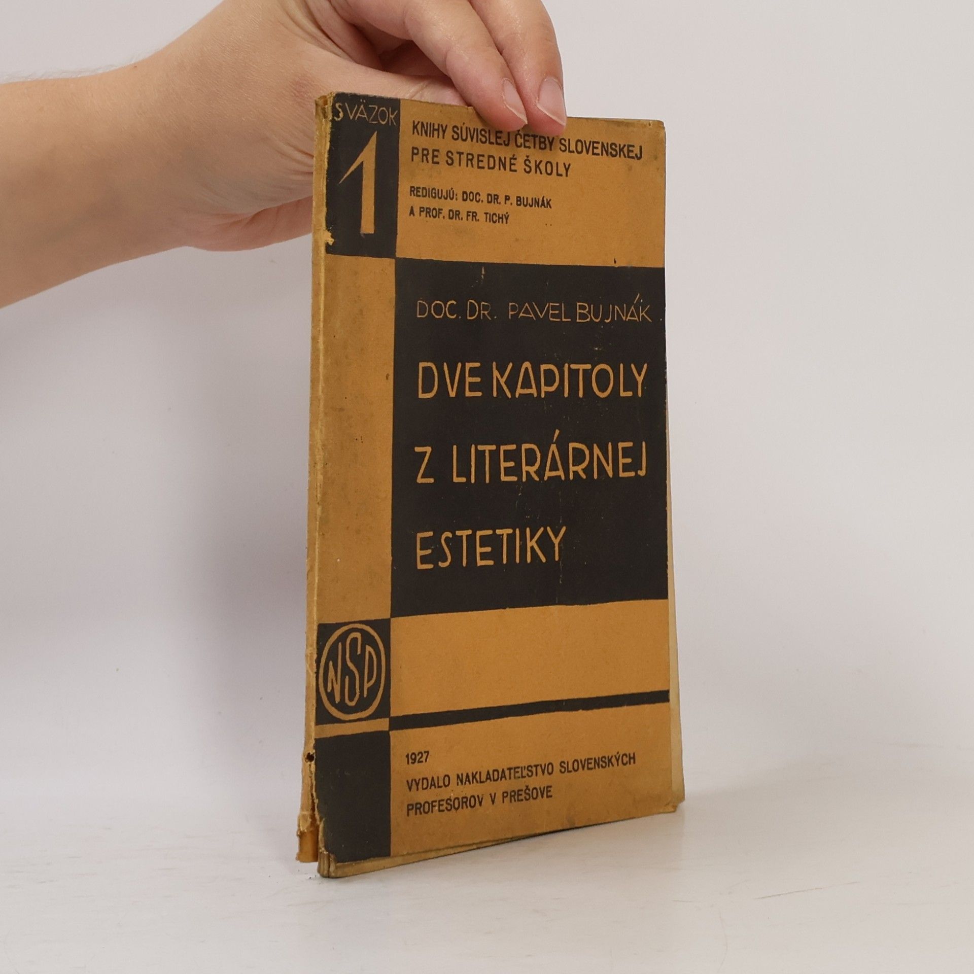 Pavel Bujnák Dve kapitoly z literárnej estetiky