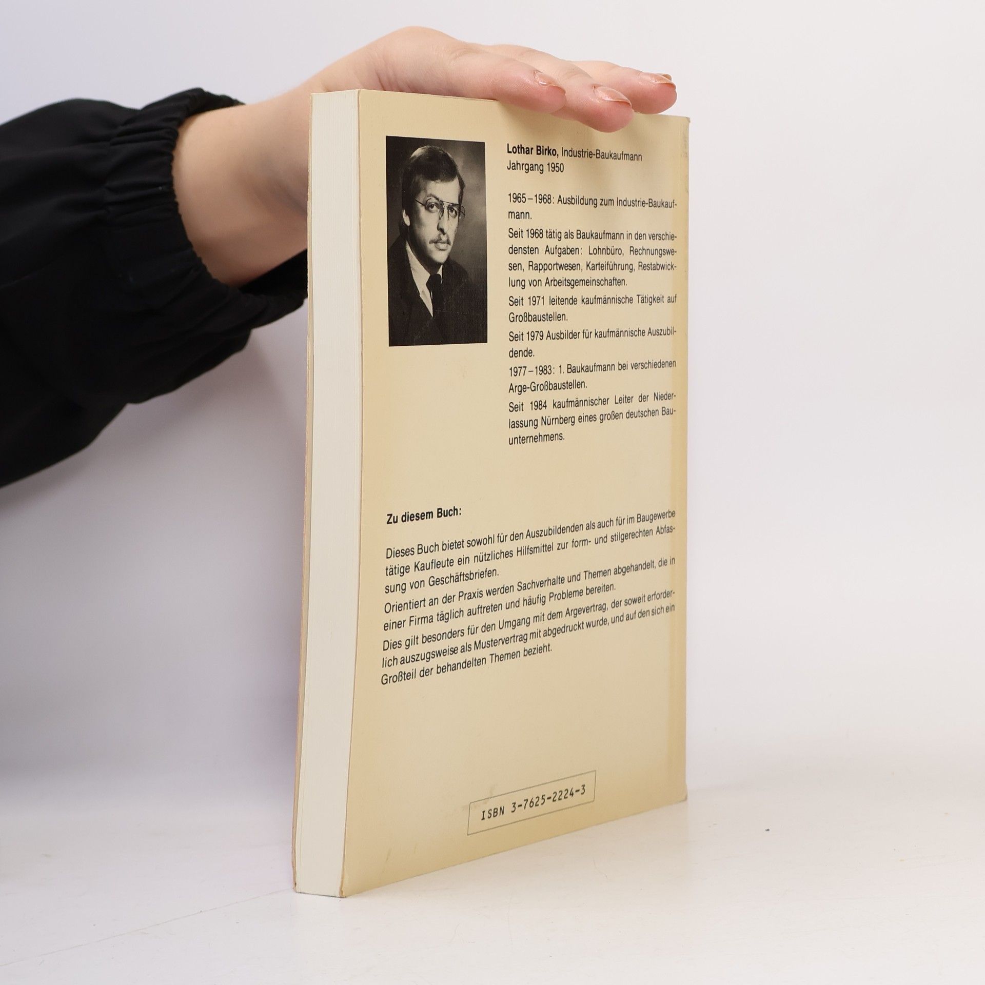 Lothar Birko Schriftverkehr am Bau
