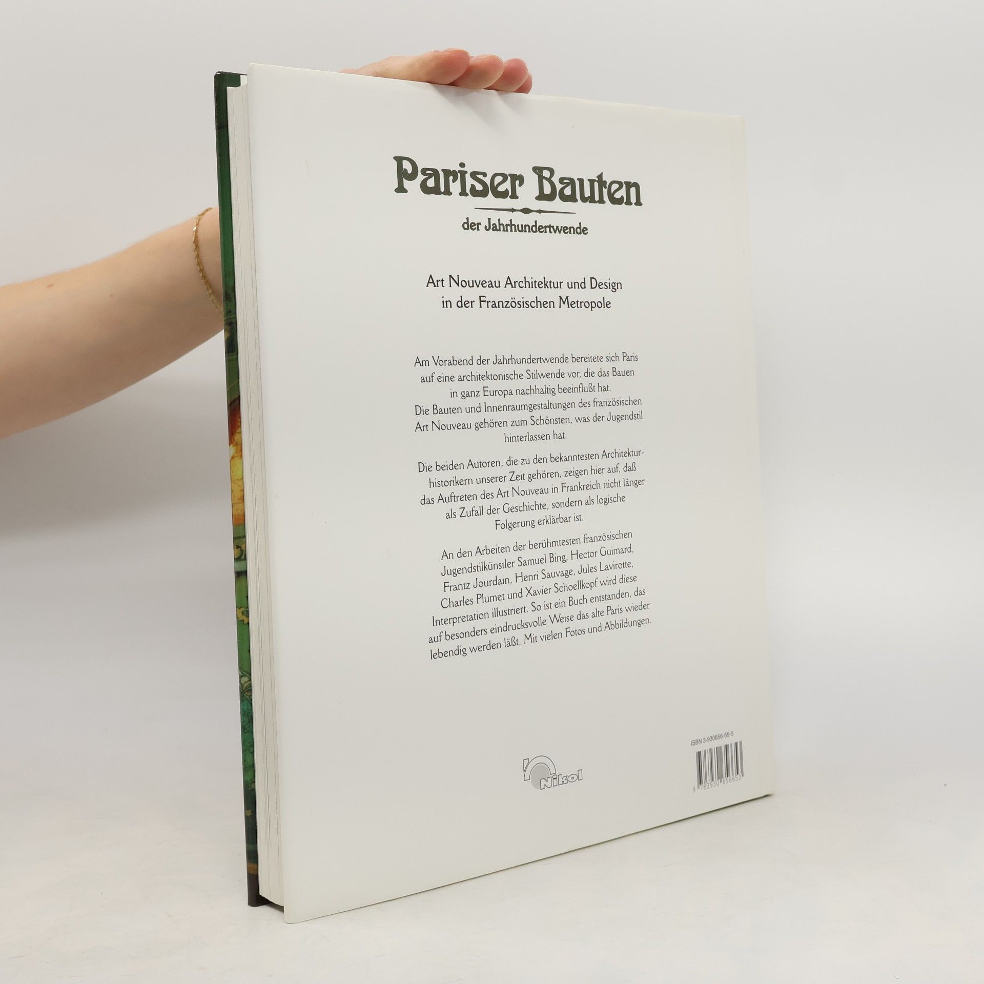 Franco Borsi Pariser Bauten der Jahrhundertwende