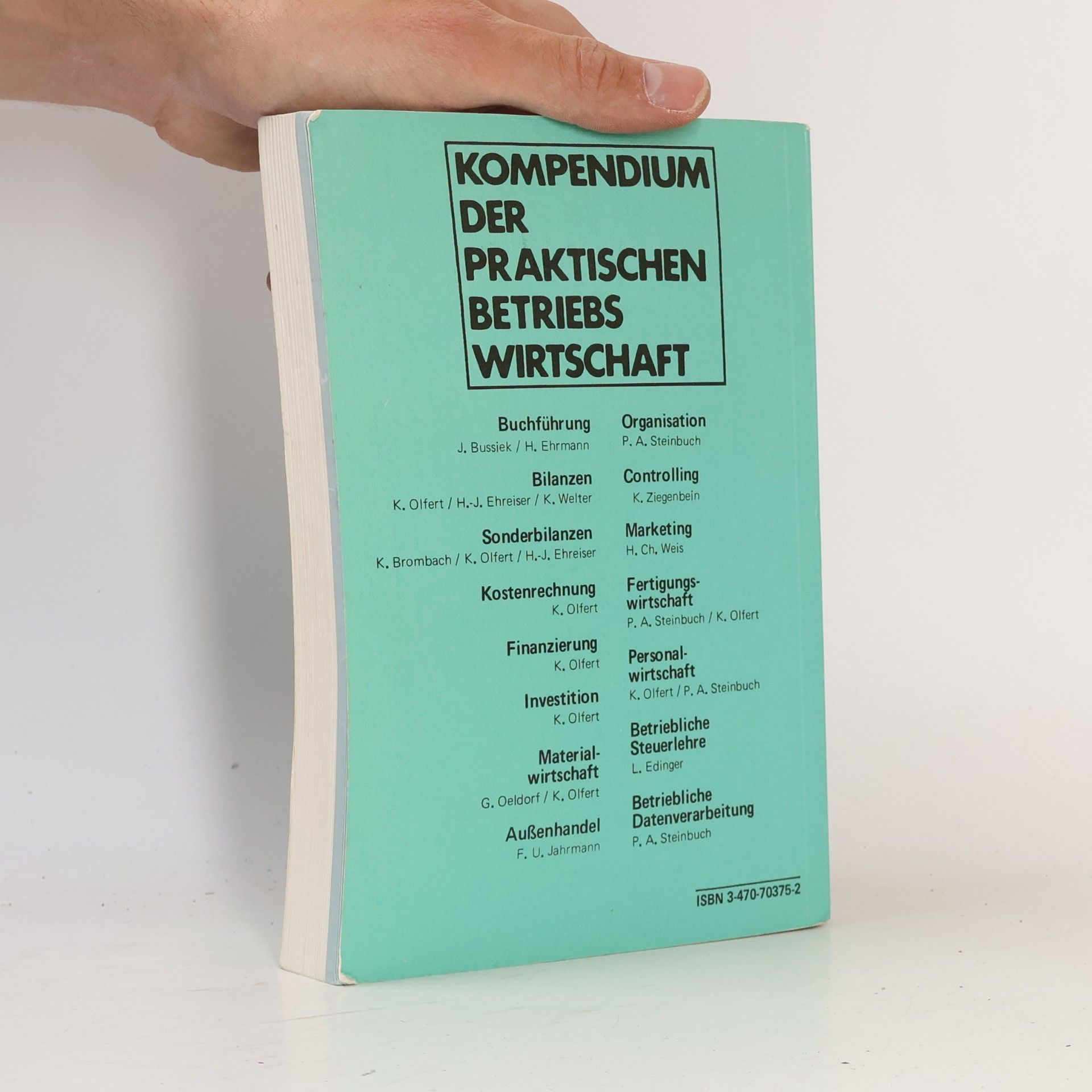 Klaus Olfert Finanzierung