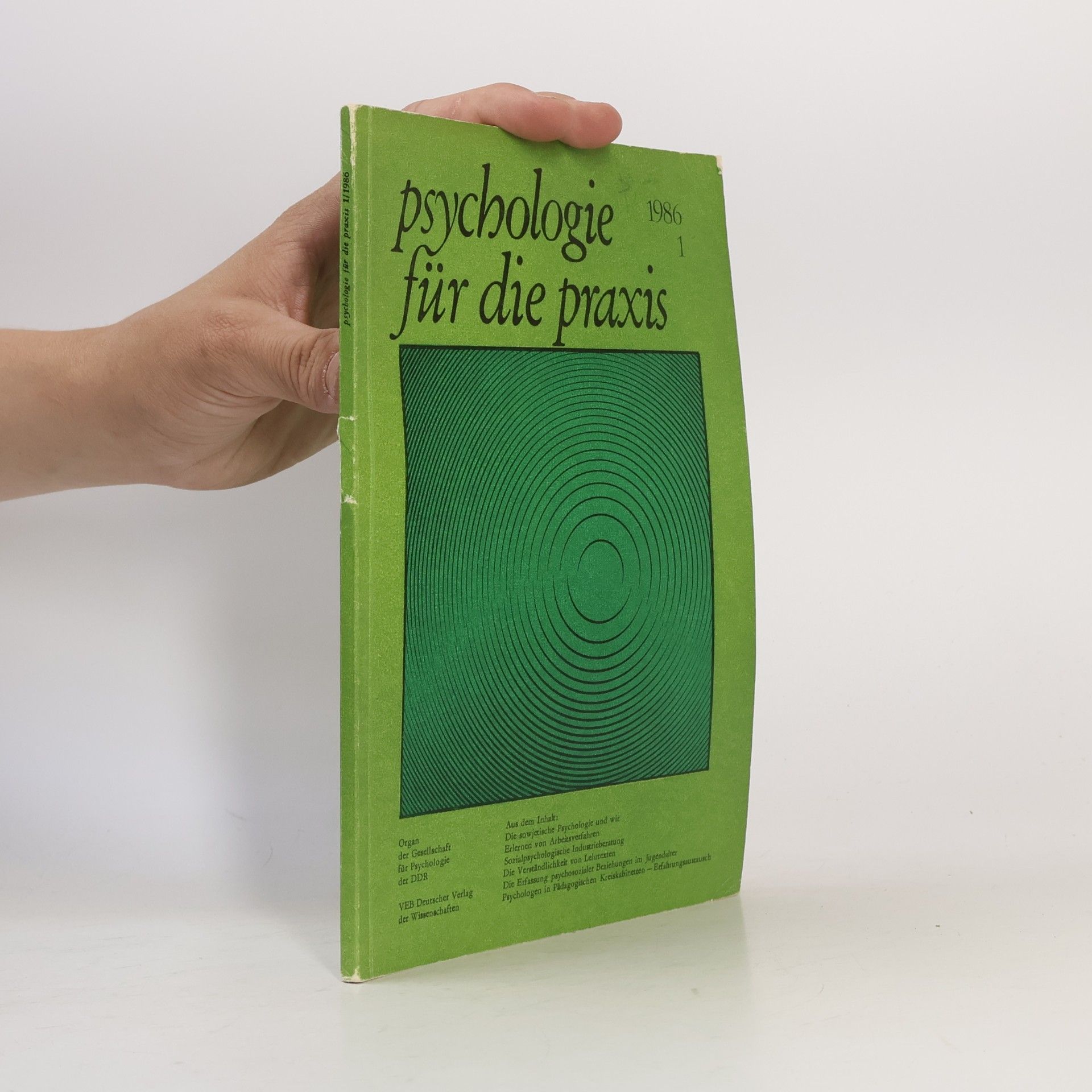 Michael Bading Psychologie für die Praxis 1/1986