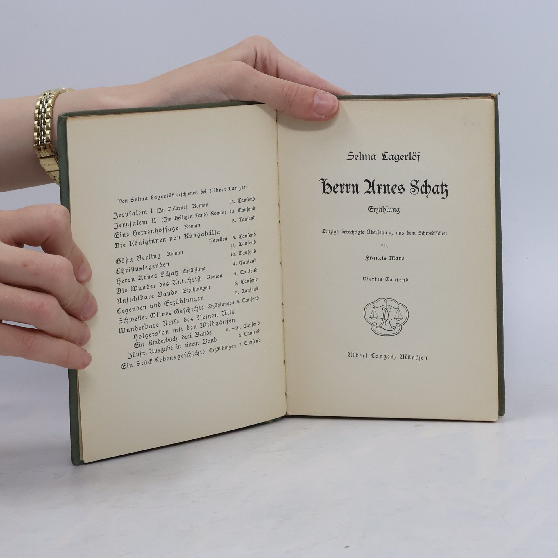 Selma Lagerlöf Herrn Arnes Schatz