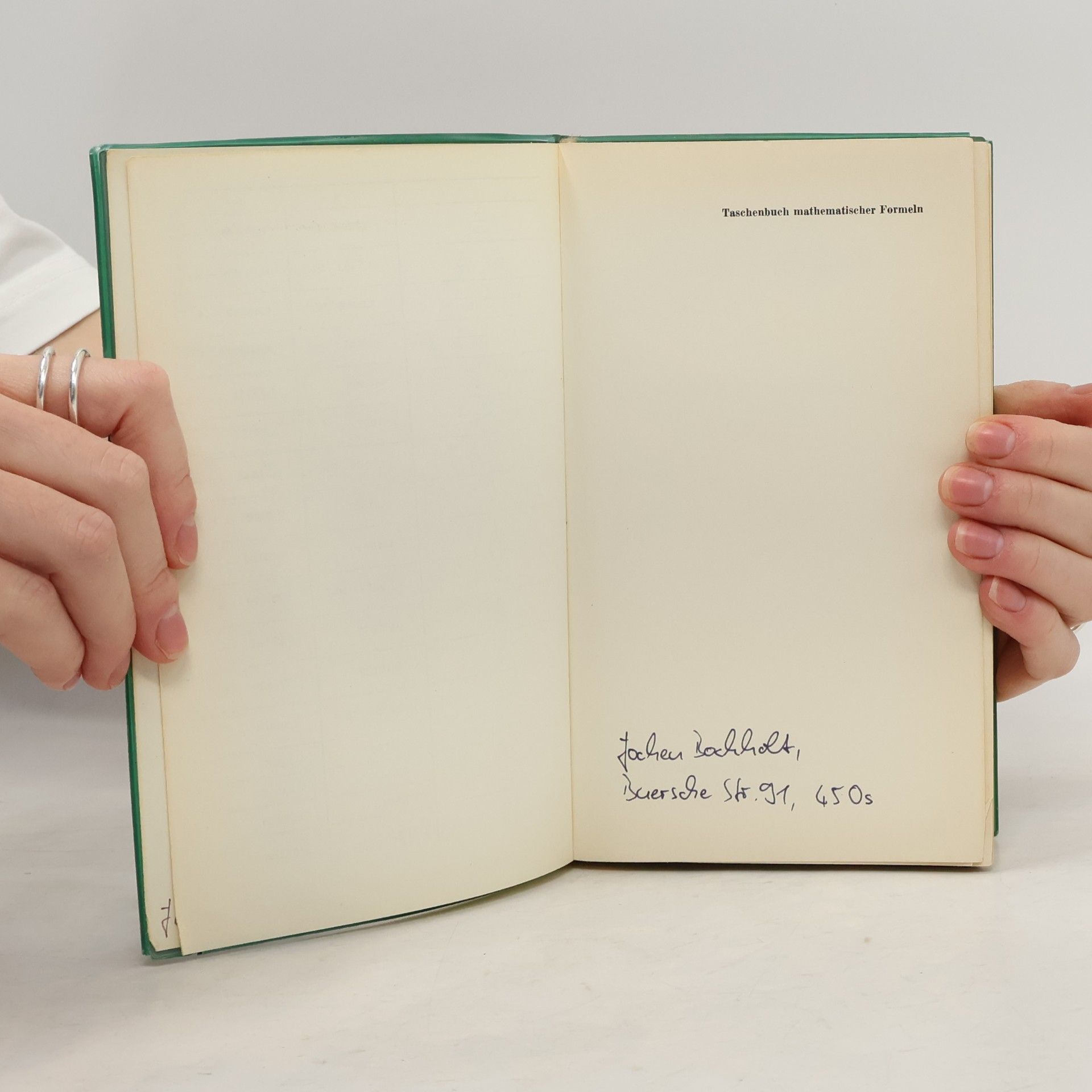 Hans Jochen Bartsch Taschenbuch mathematischer Formeln
