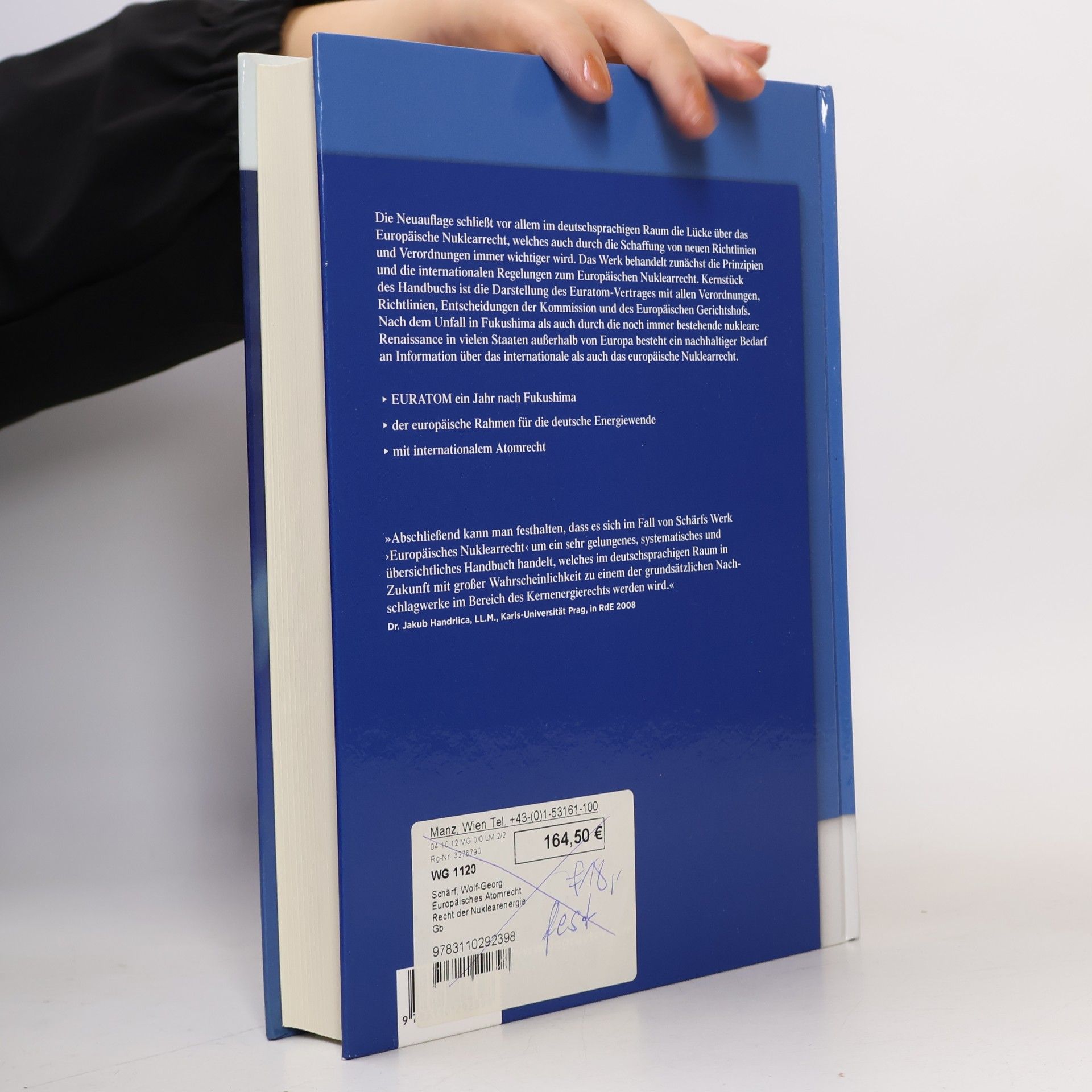 Wolf-Georg Schärf De Gruyter Handbuch: Europäisches Atomrecht