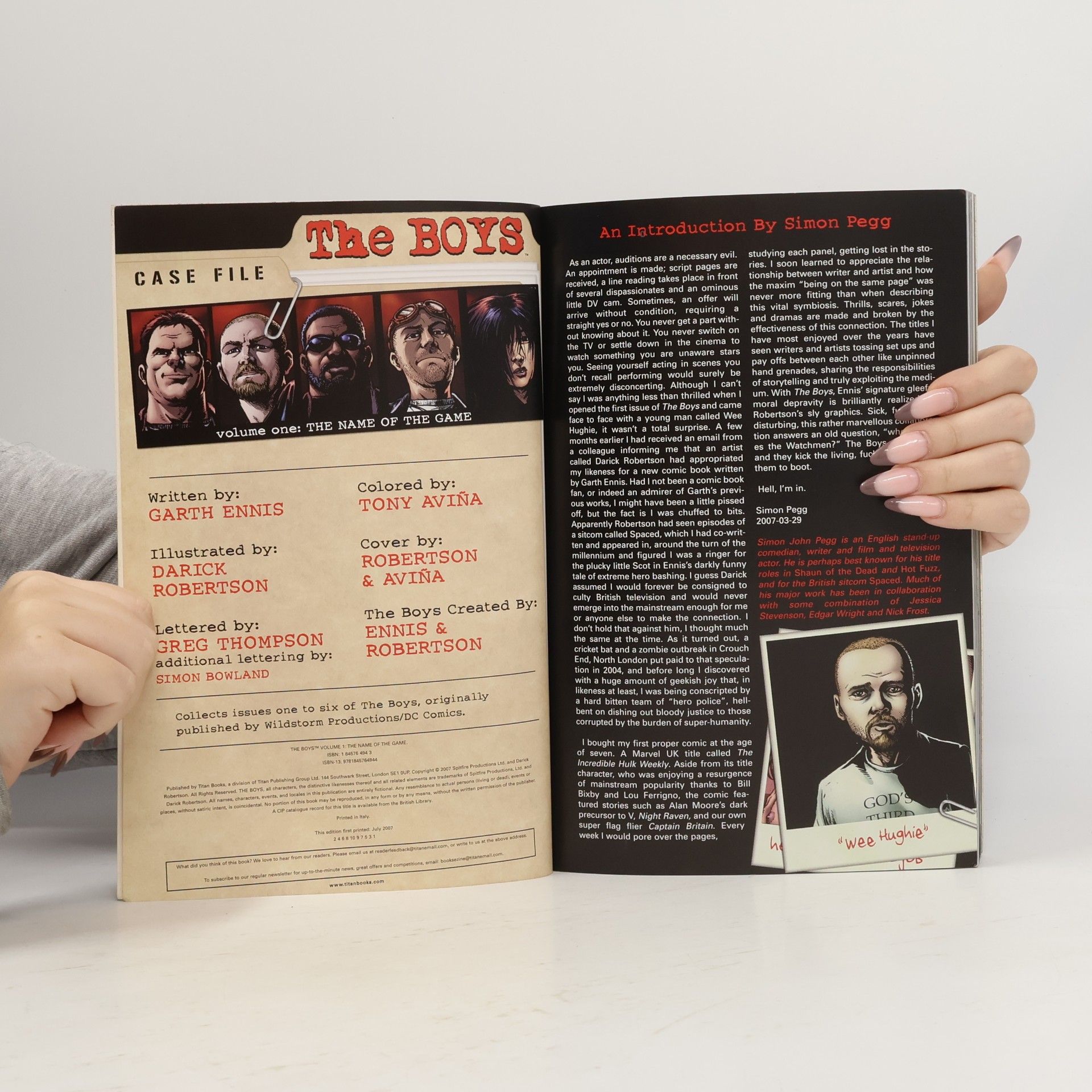Garth Ennis The Boys. Volume One: The Name of the Game
