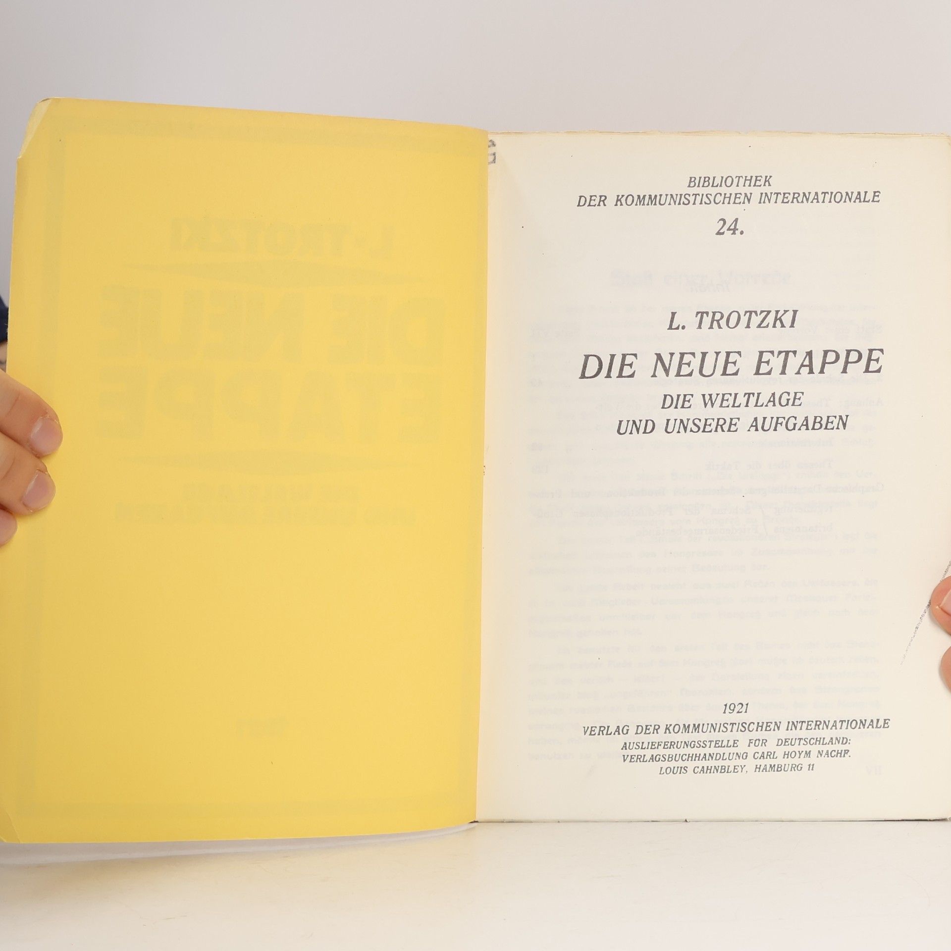 Leon Trotsky Die neue Etappe