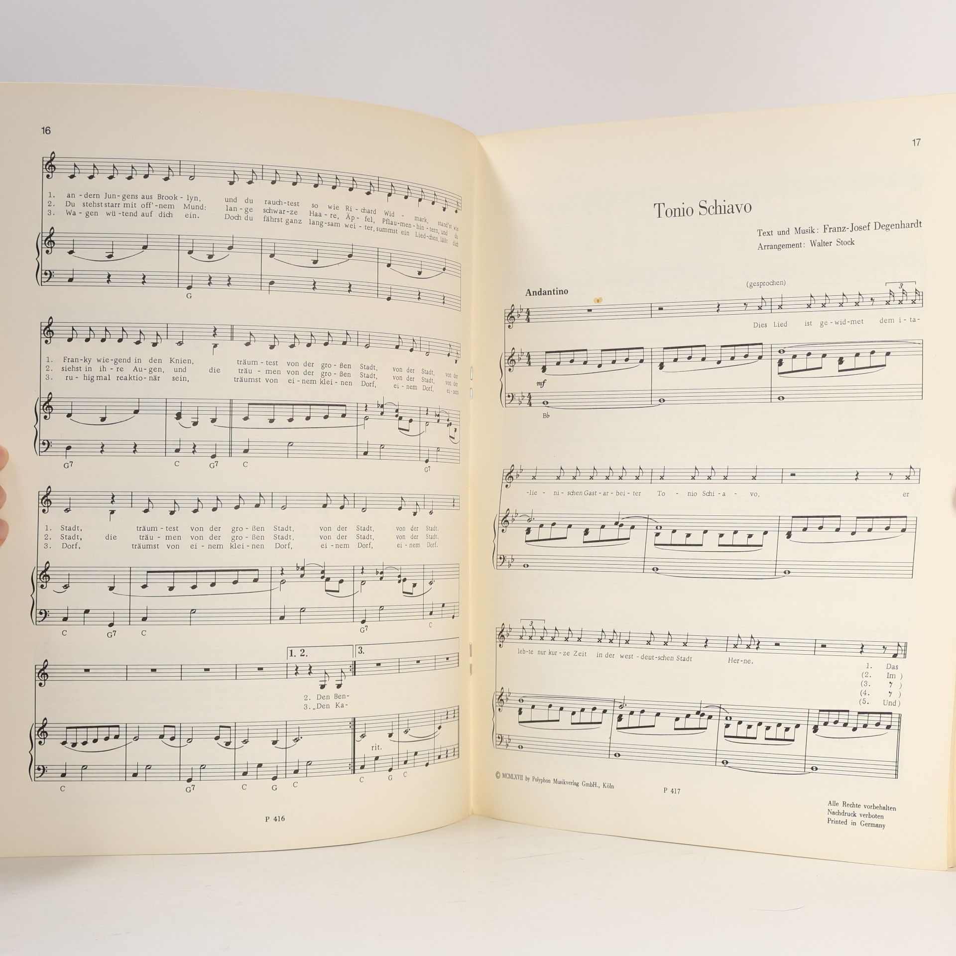 Franz Josef Degenhardt Chansons von, und mit Franz Josef Degenhardt