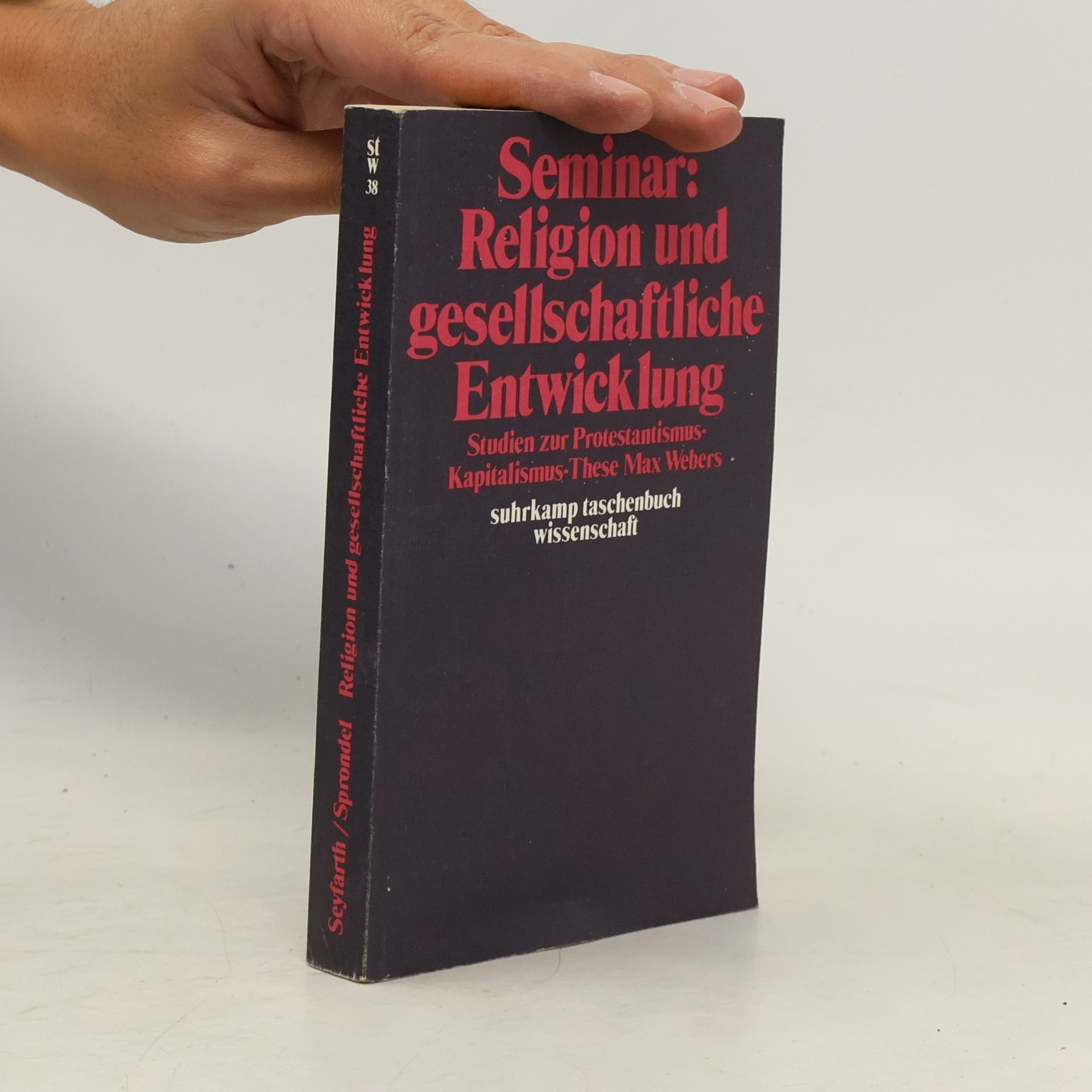 Constans Seyfarth Seminar Religion und gesellschaftliche Entwicklung