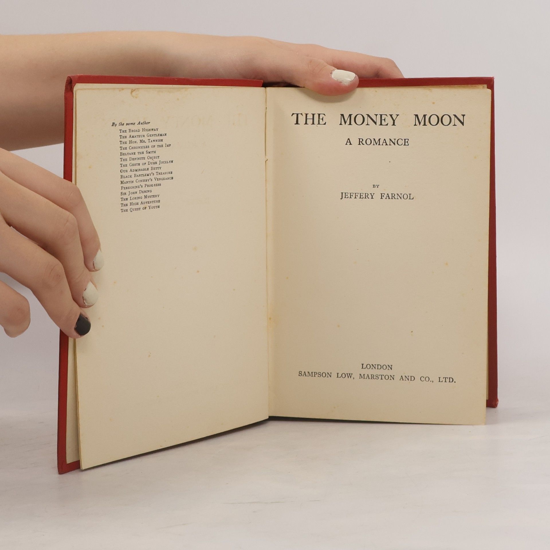 Jeffery Farnol The Money Moon