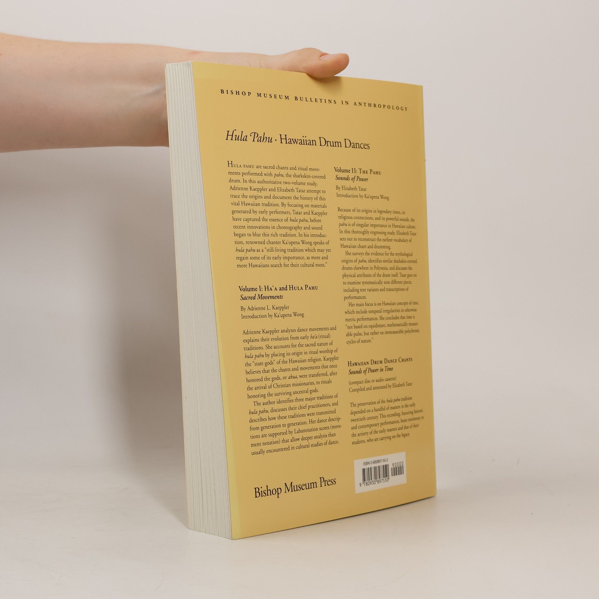 Adrienne L. Kaeppler Bishop Museum Bulletins in Anthropology - 1: Hula Pahu