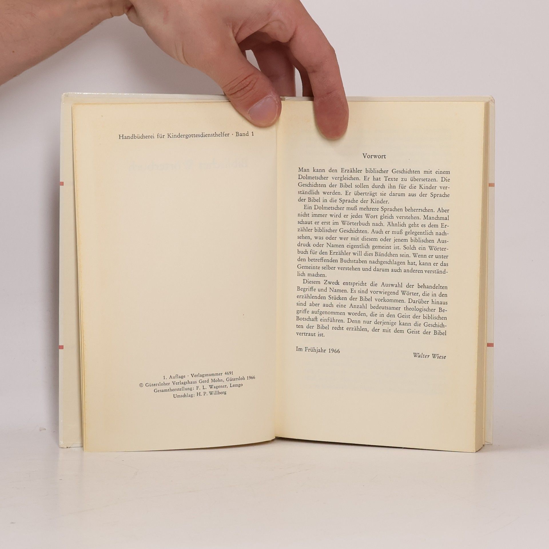 Walter Wiese Biblisches Wörterbuch