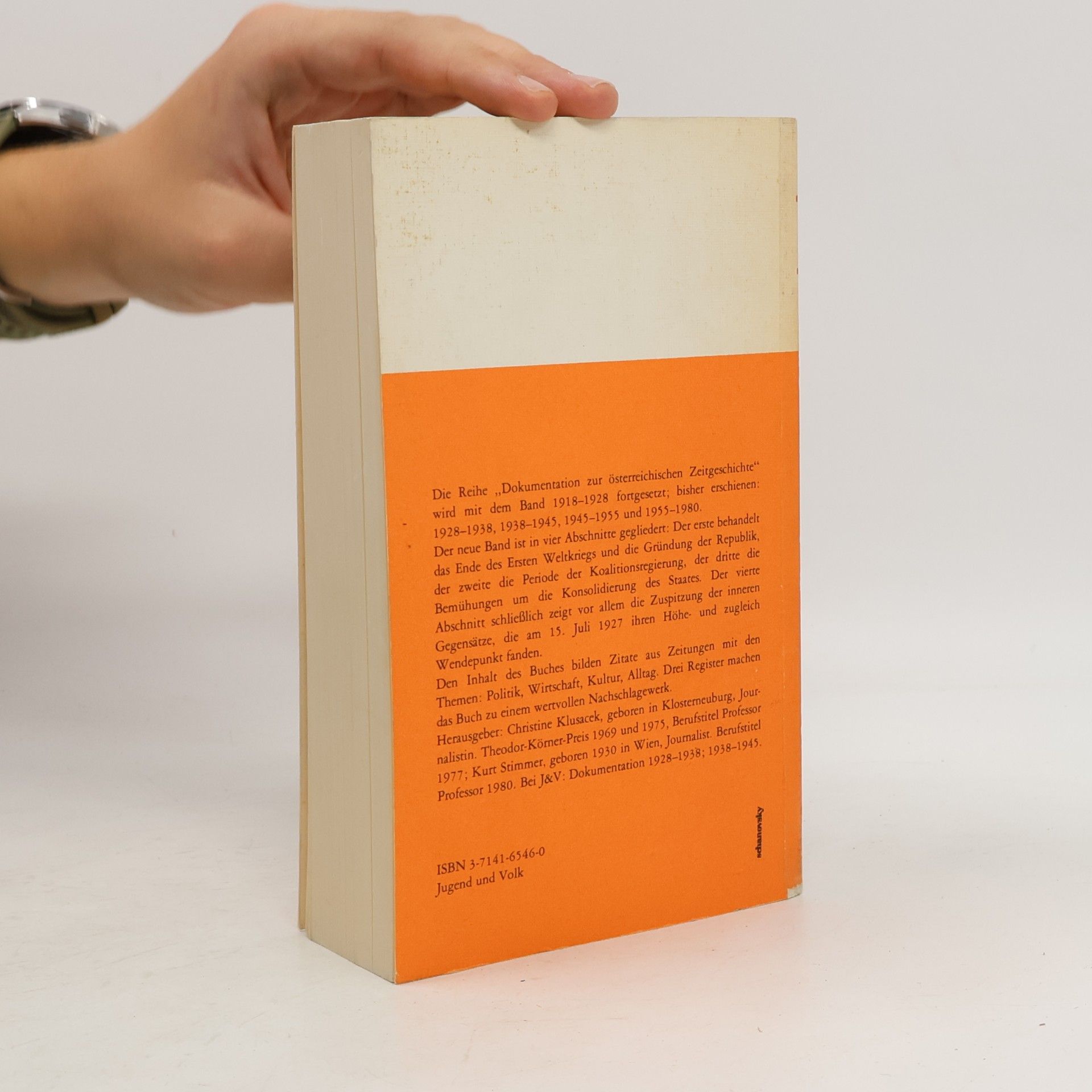 Autorenkollektiv Dokumentation zur österreichischen Zeitgeschichte 1918-1928