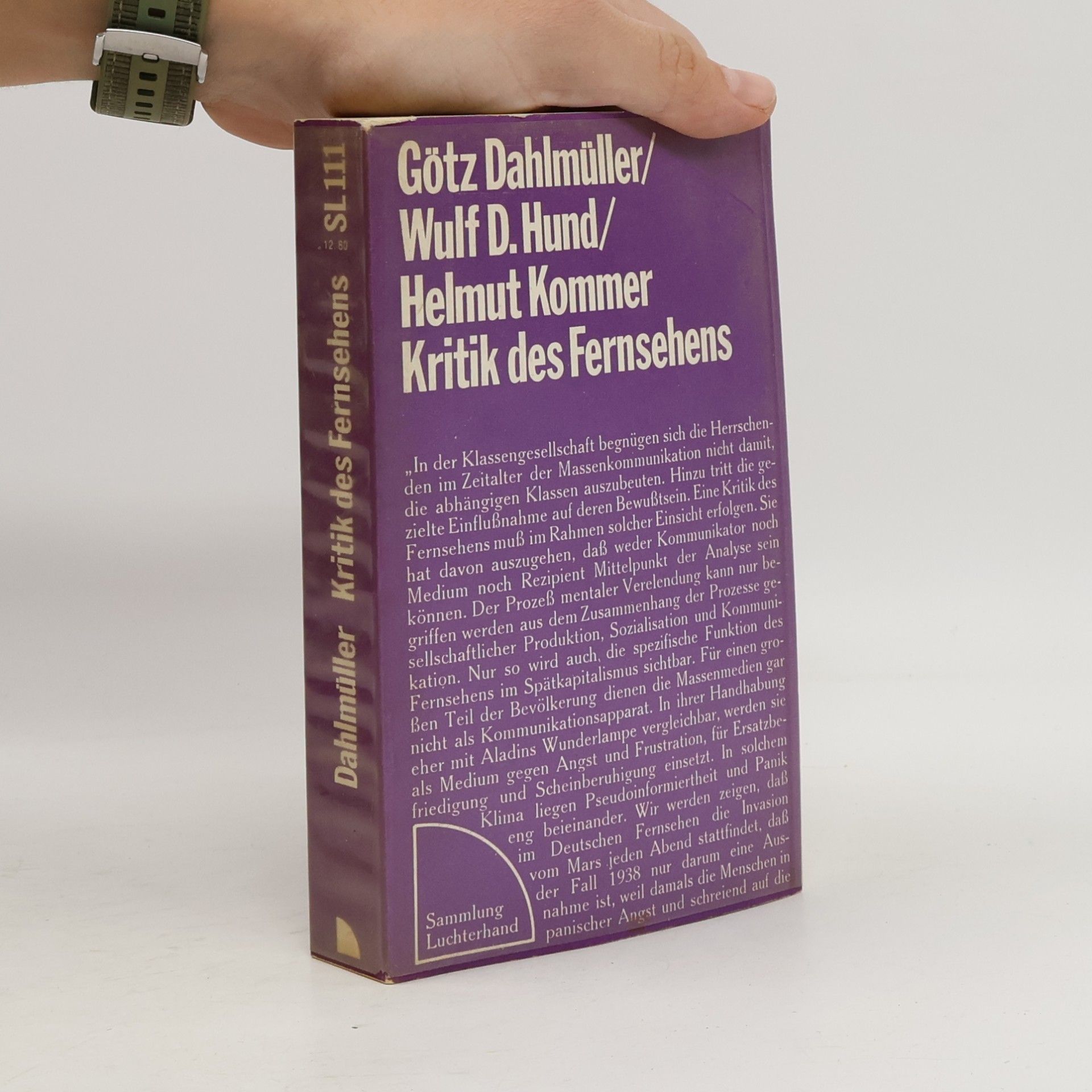 Helmut Kommer Kritik des Fernsehens