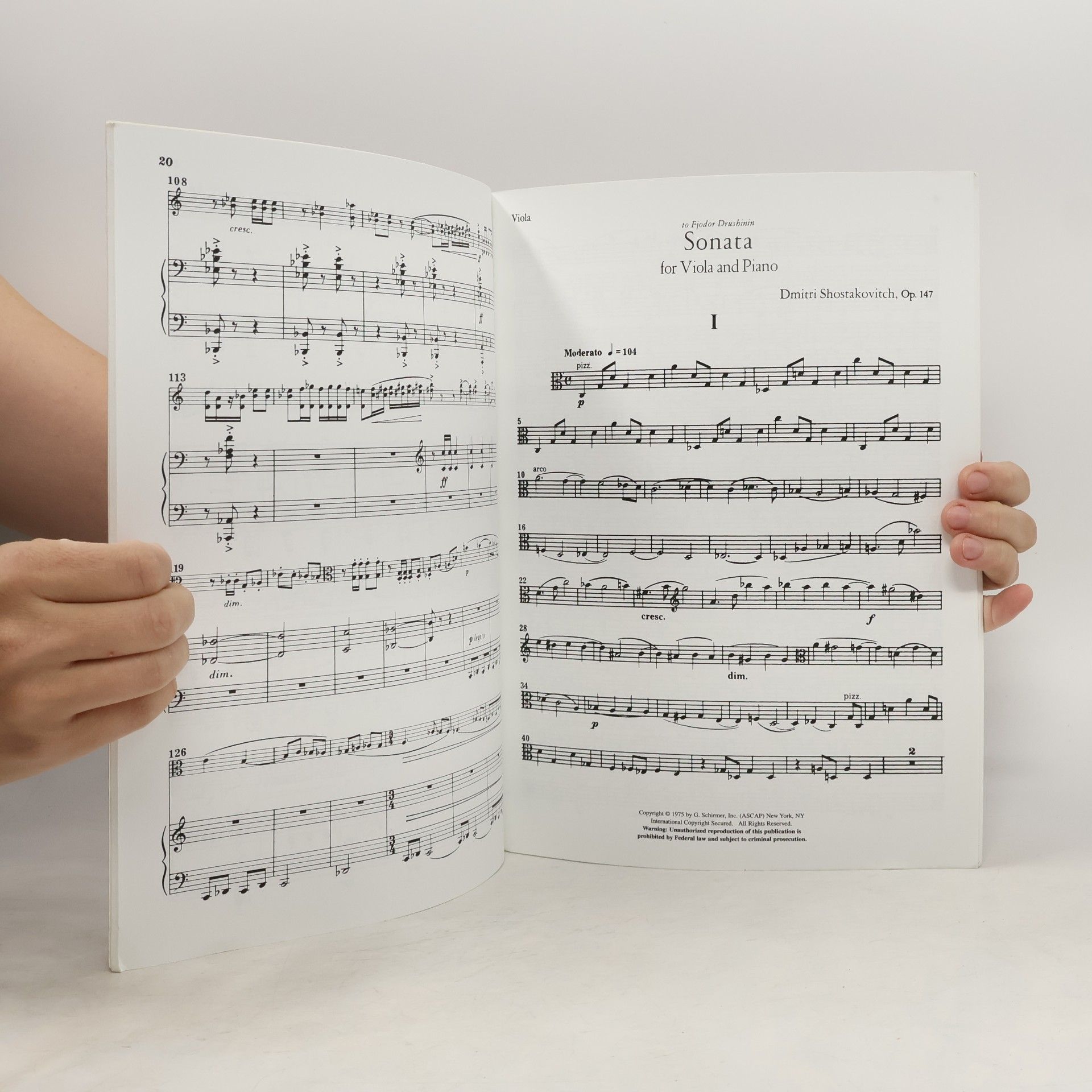 Dmitrii Dmitrievich Shostakovich Sonata, Op. 147
