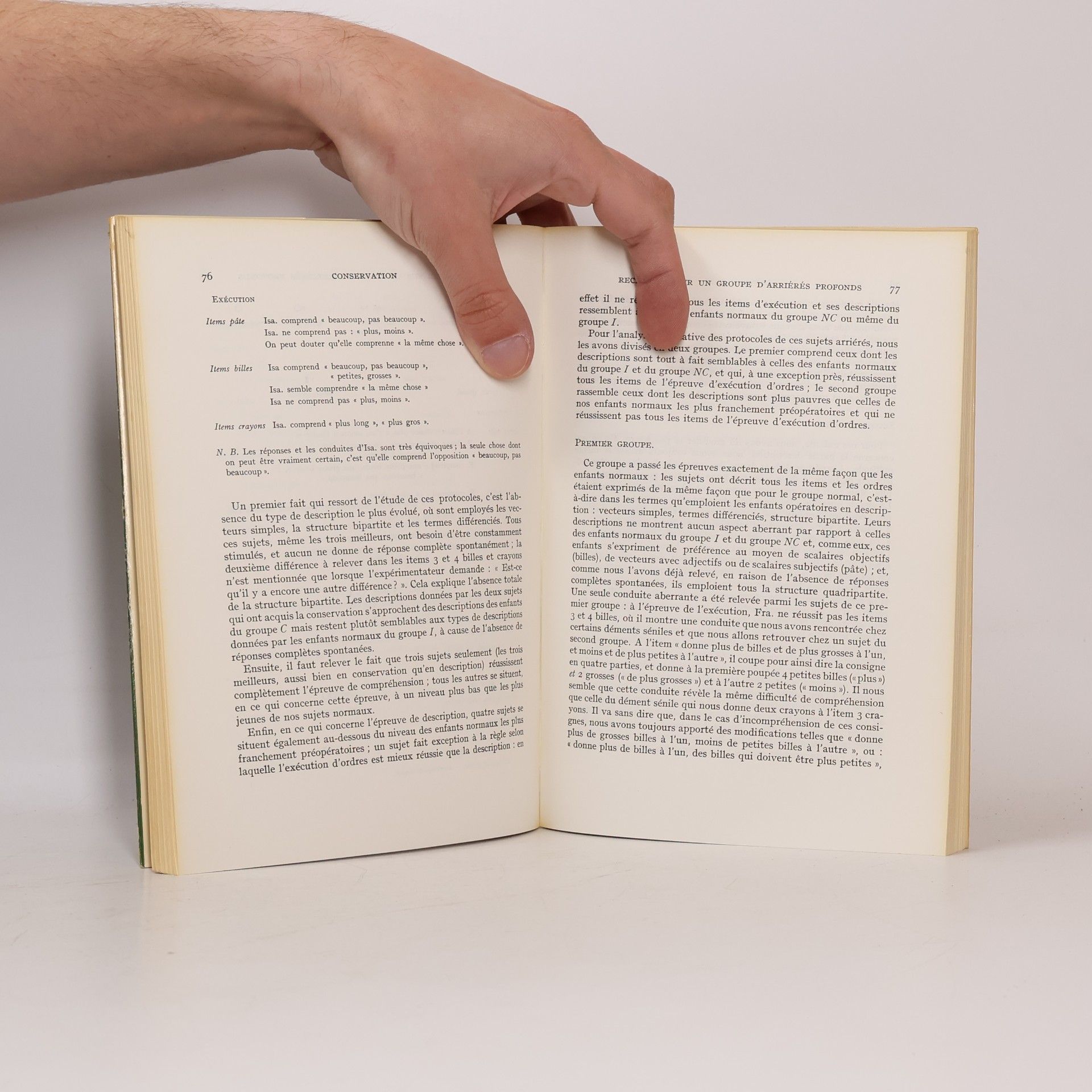 H. Sinclair-De Zwart Acquisition du langage et développement de la pensée