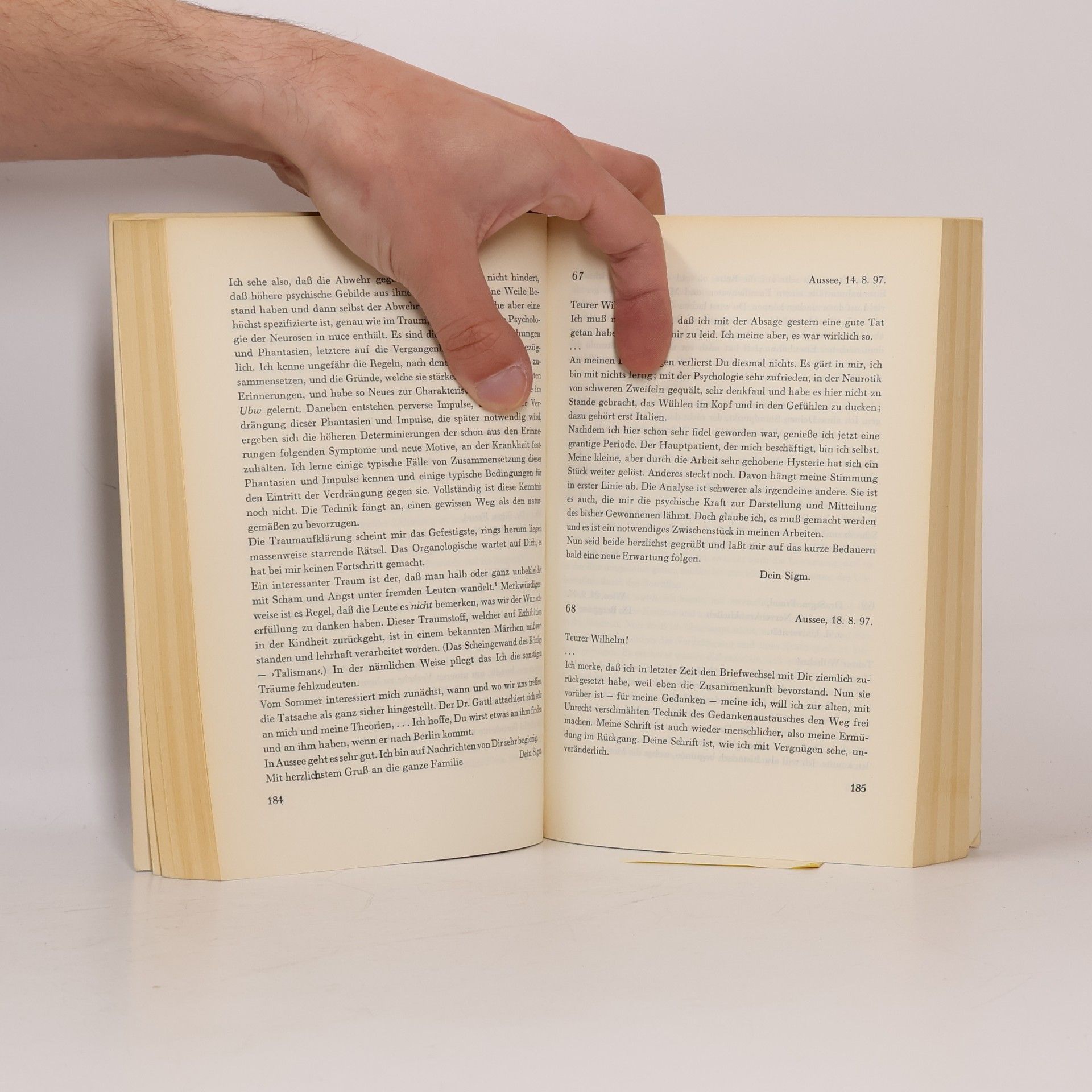 Sigmund Freud Aus den Anfängen der Psychoanalyse
