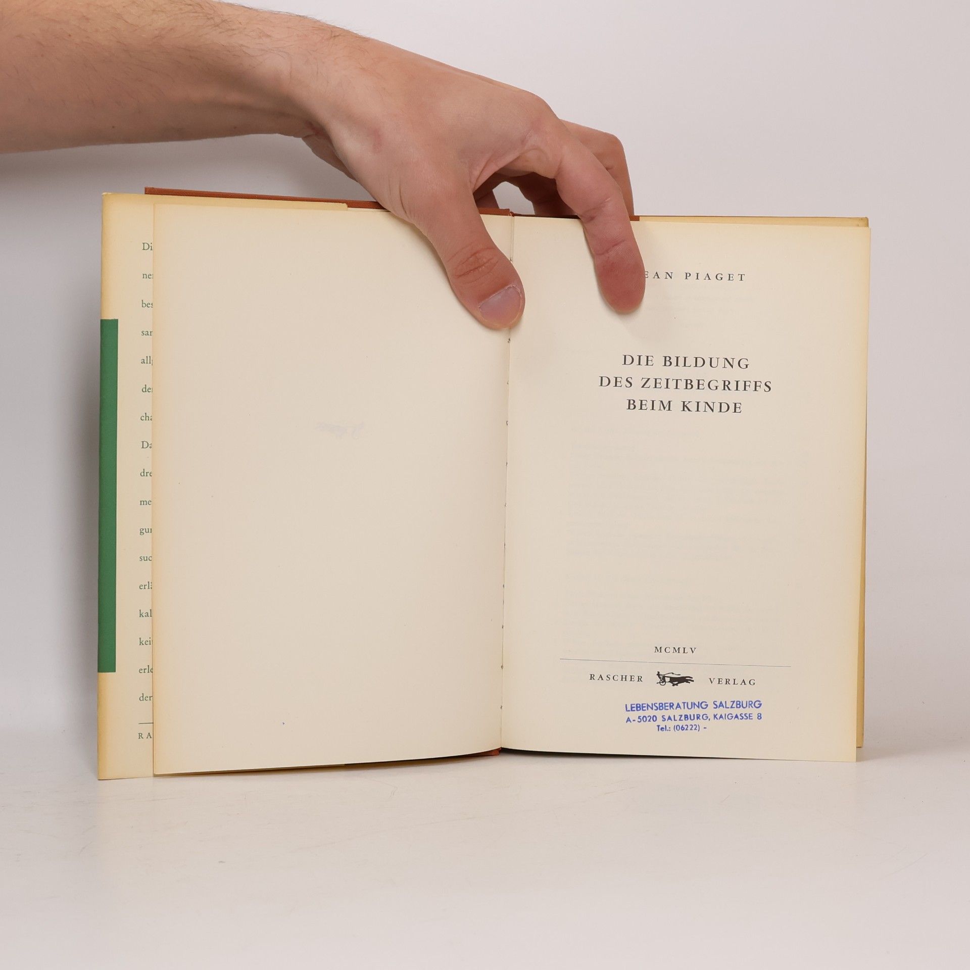Jean Piaget Die Bildung des Zeitbegriffs beim Kinde