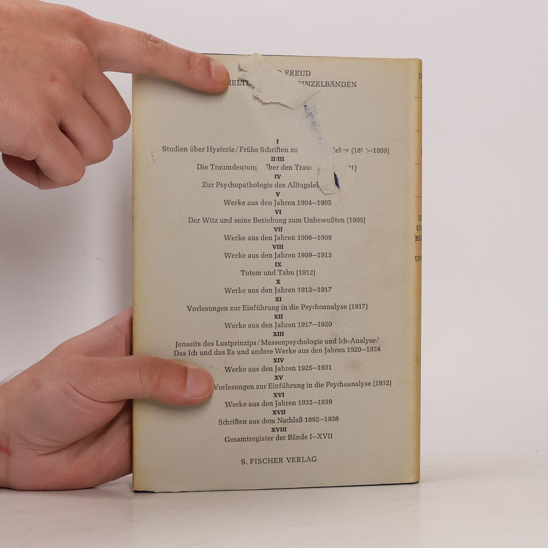 Sigmund Freud Gesammelte Werke