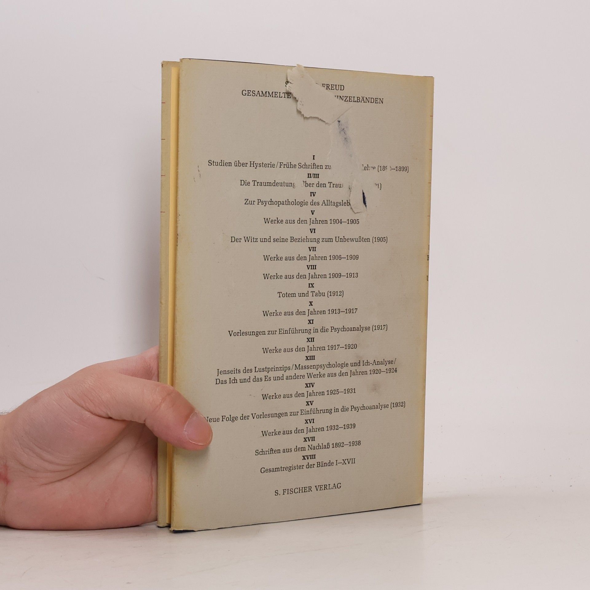 Sigmund Freud Gesammelte Werke