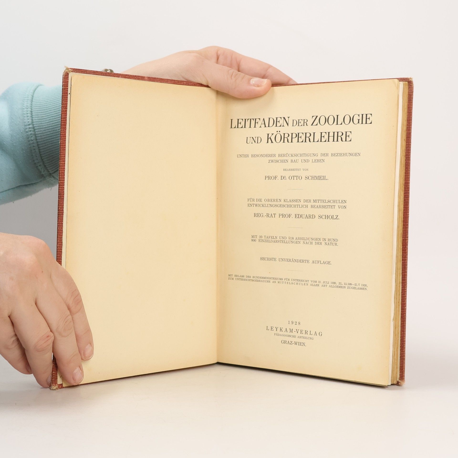 Schmeil-Scholz Leitfaden der Zoologie und Körperlehre
