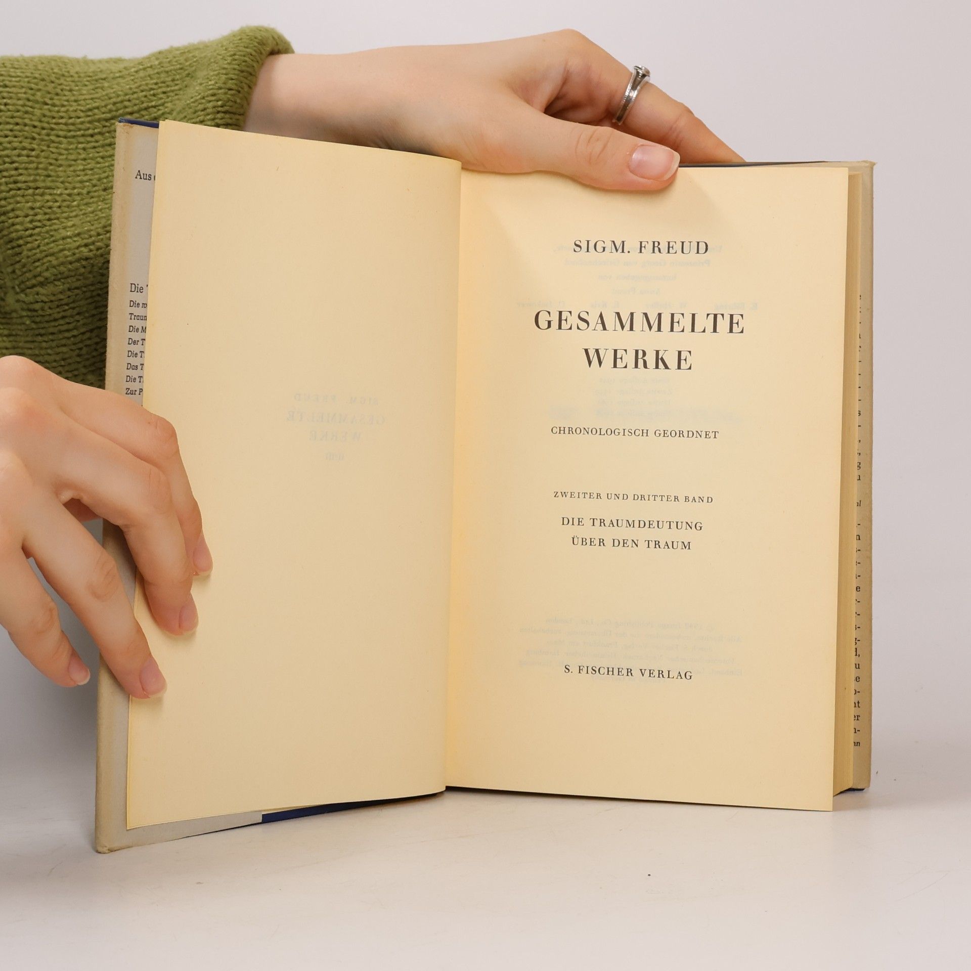 Sigmund Freud Gesammelte Werke: Die Traumdeutung. Über den Traum