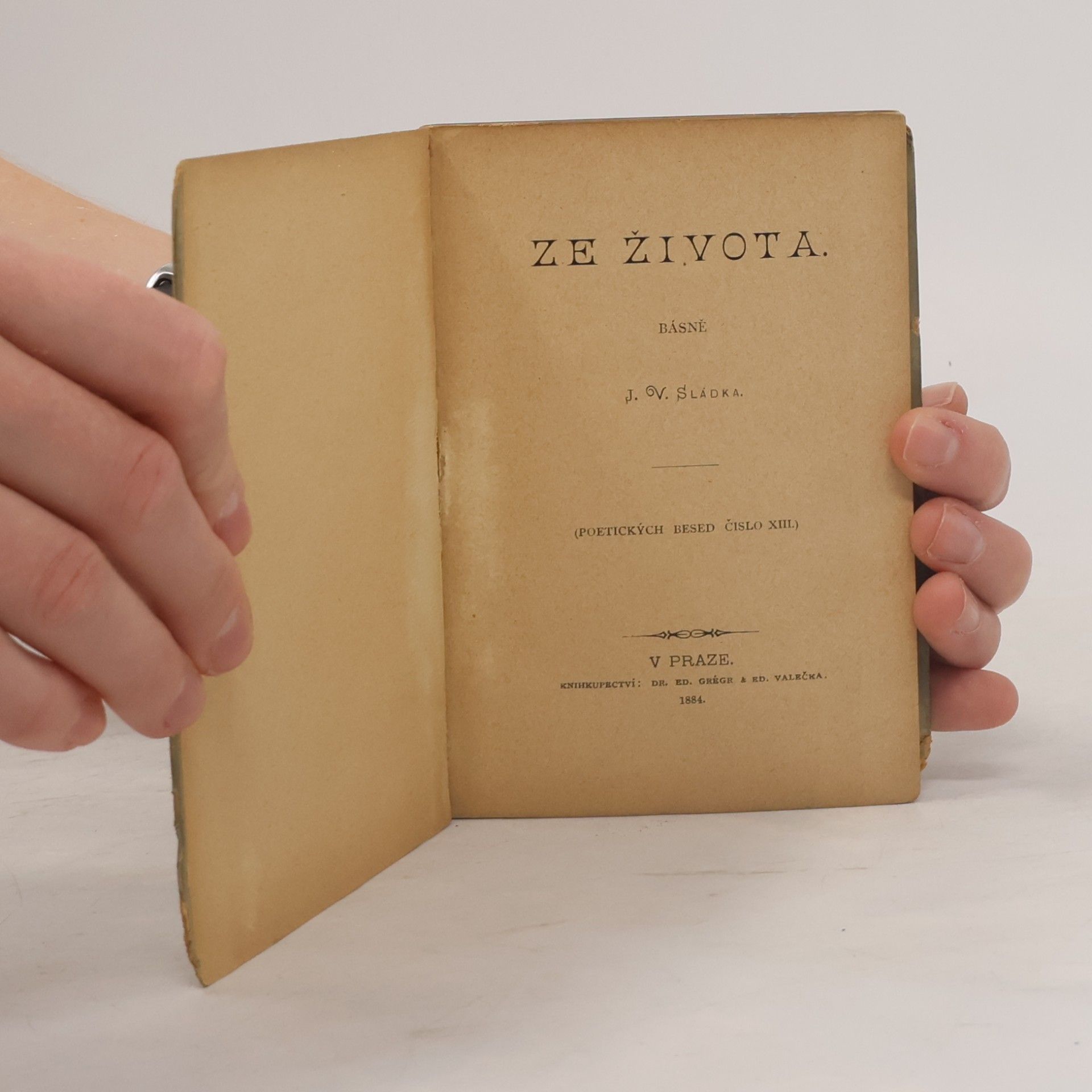 Josef Václav Sládek Ze života