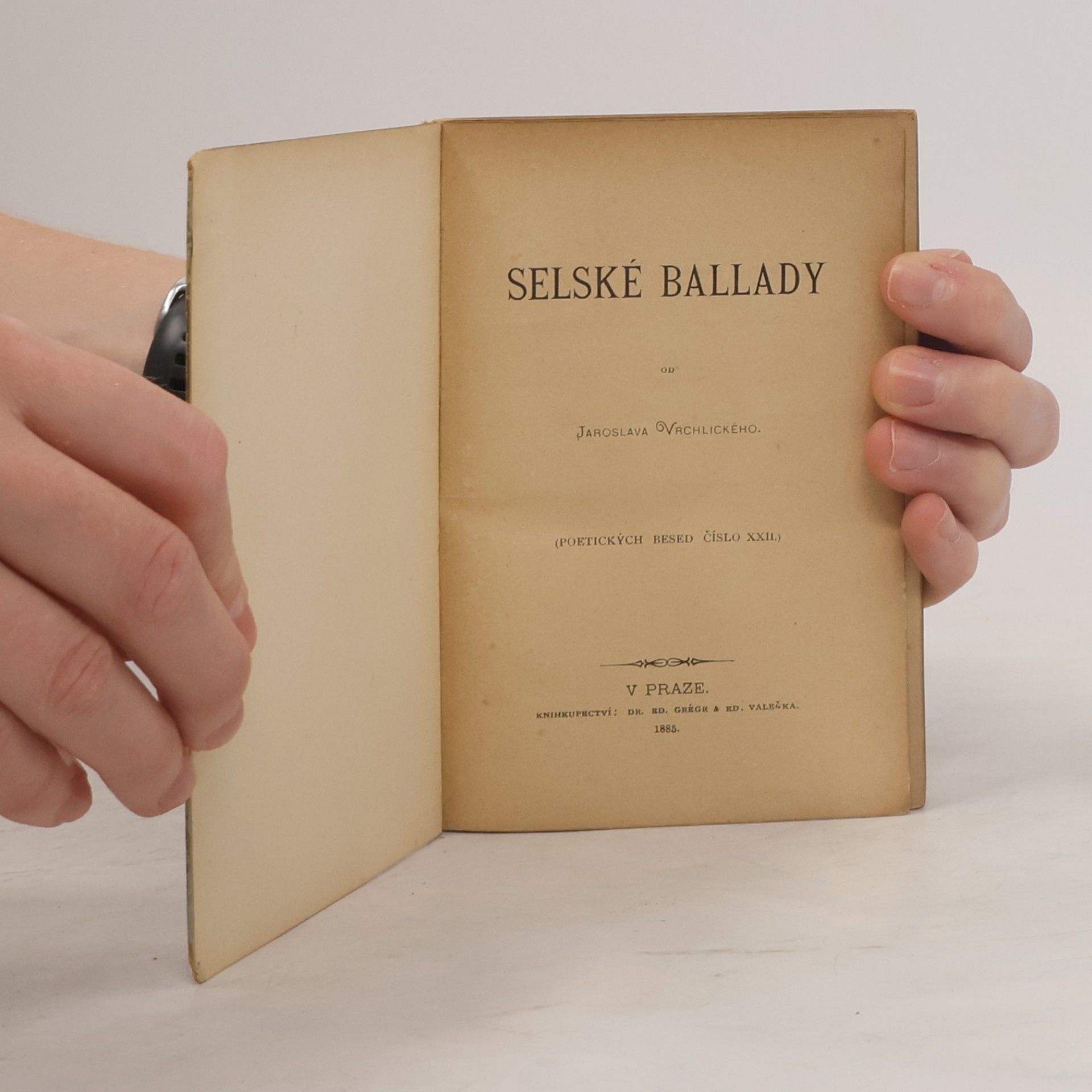 Jaroslav Vrchlický Poetické besedy XXII. Selské ballady