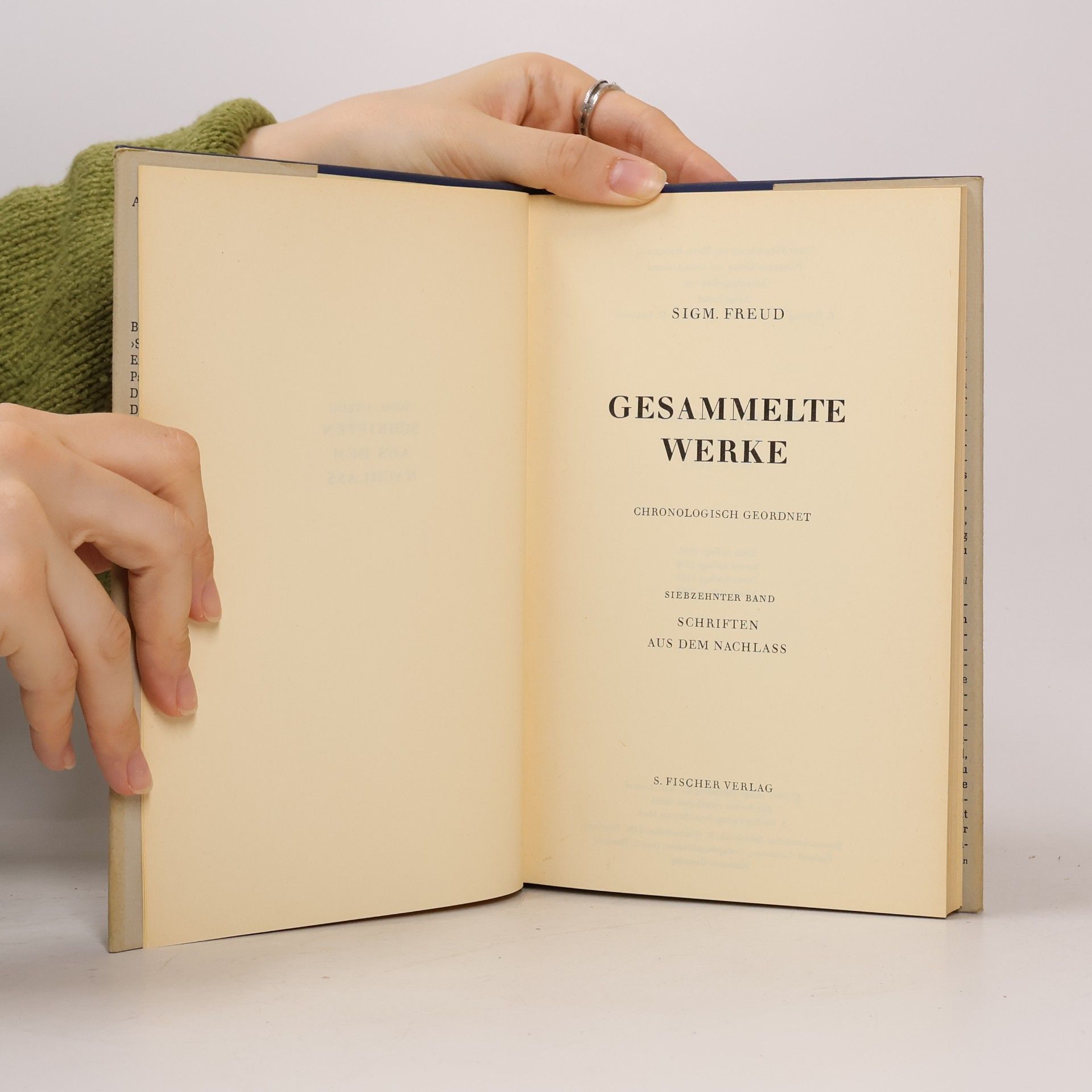 Sigmund Freud Gesammelte Werke
