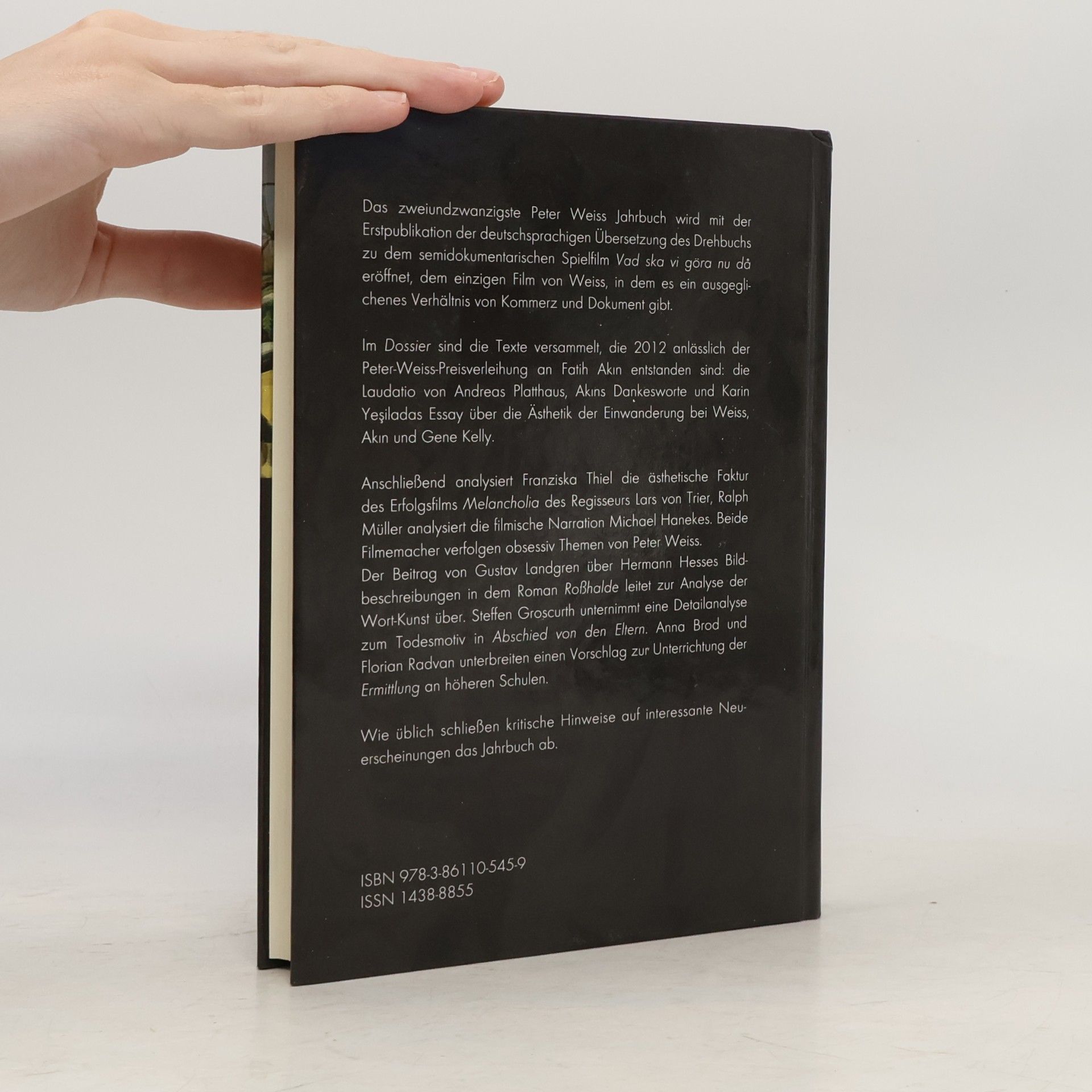 Arnd Beise Peter Weiss Jahrbuch 22 (2013)