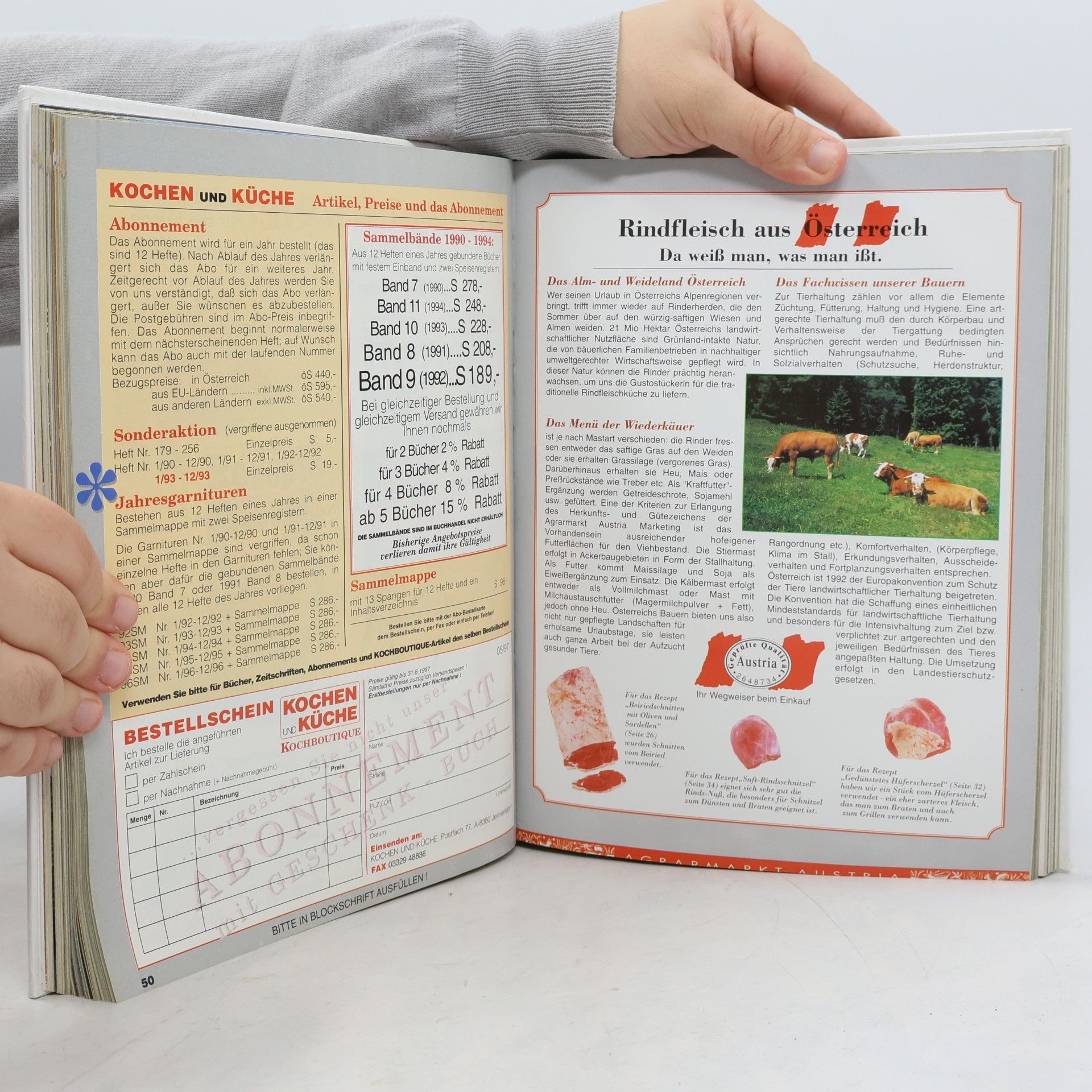 Various authors Rezepte. Sammelband 1997. Band 14