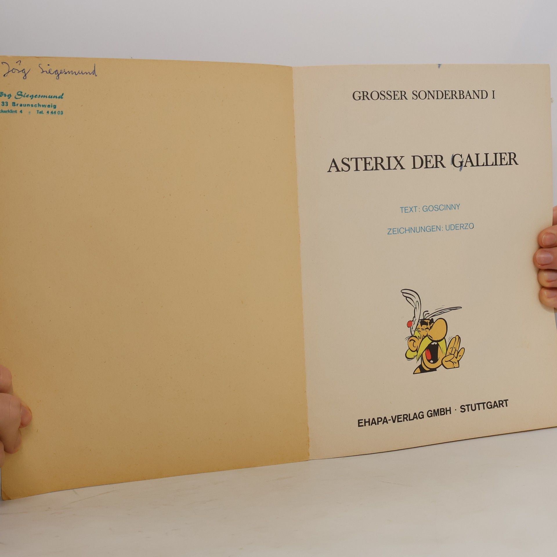 Albert Uderzo Grosser Sinderband 1. Asterix der Gallier