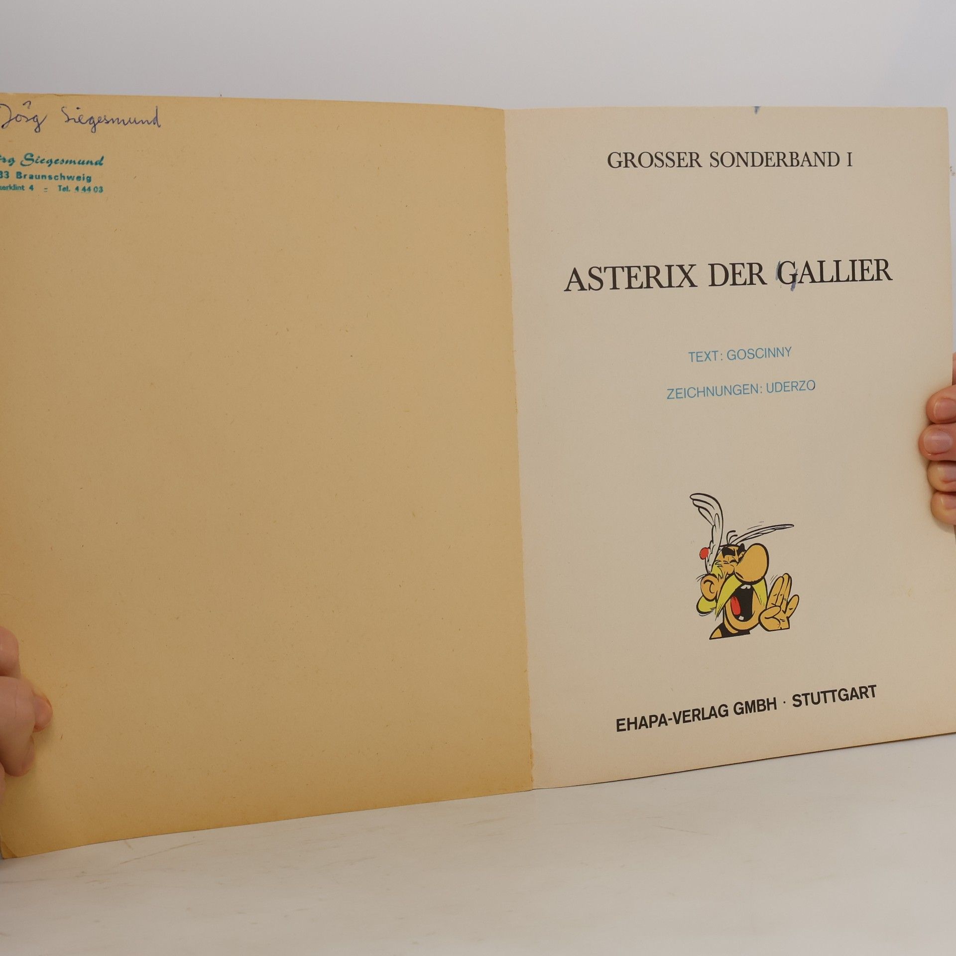 Albert Uderzo Grosser Sinderband 1. Asterix der Gallier