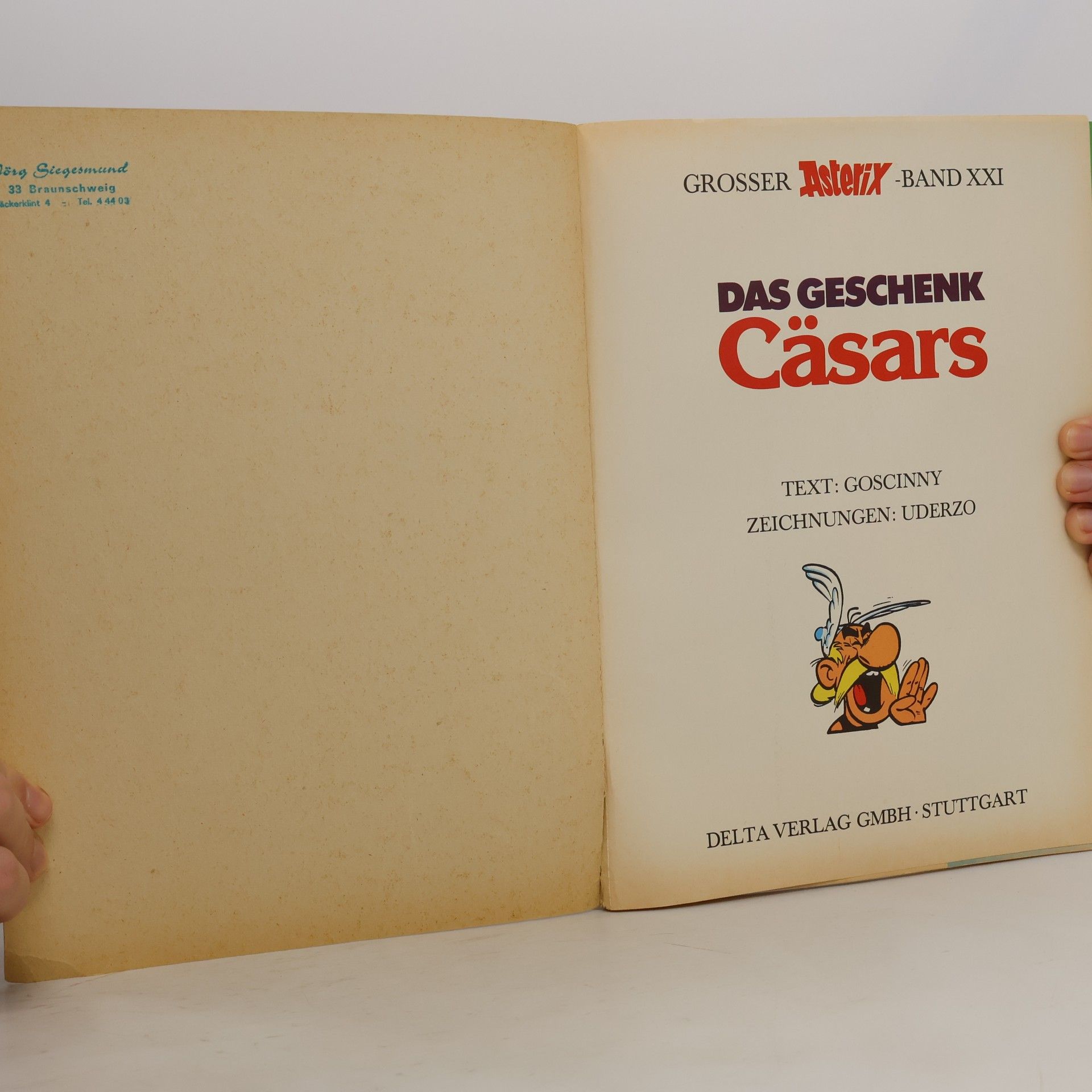 René Goscinny Grosser Asterix. Band 11. Das geschenk Cäsars