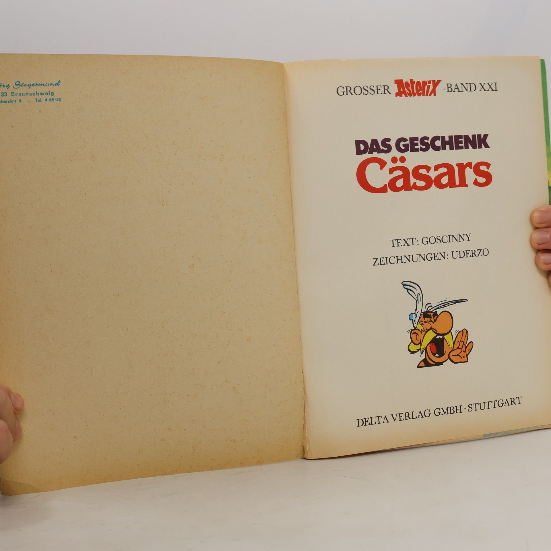 René Goscinny Grosser Asterix. Band 11. Das geschenk Cäsars