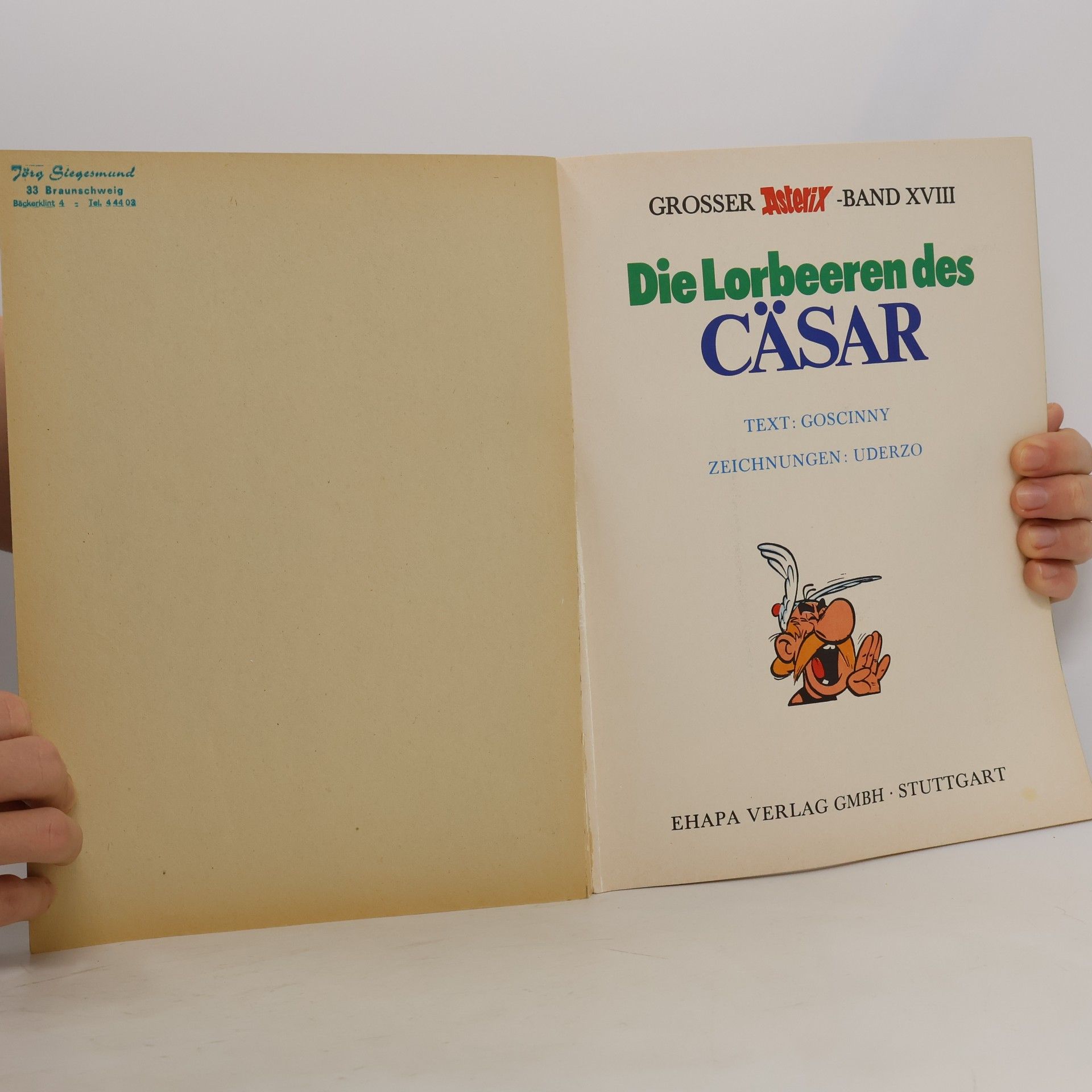 Albert Uderzo Grosser Asterix 18. Die Lorbeeren des Cäsar