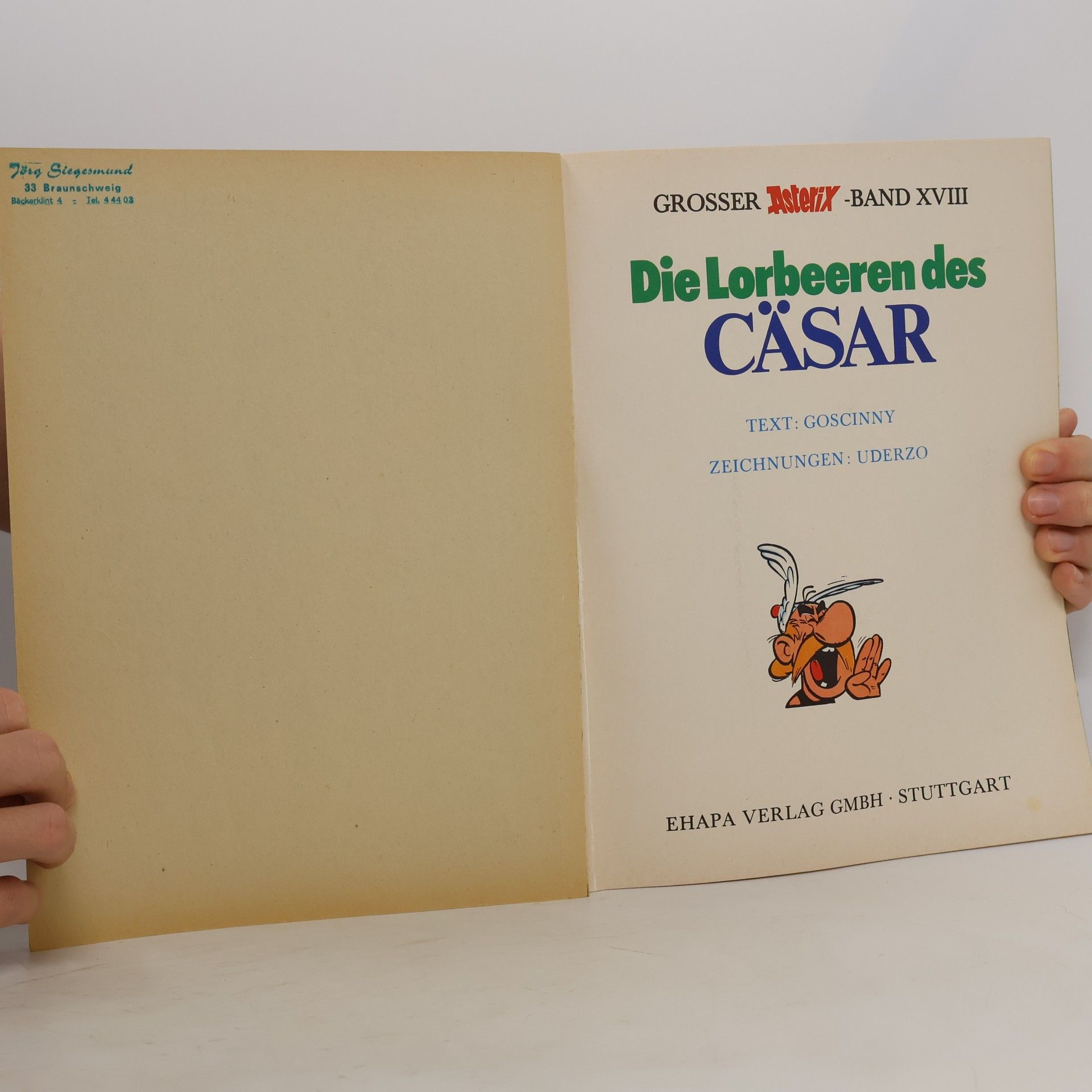 Albert Uderzo Grosser Asterix 18. Die Lorbeeren des Cäsar