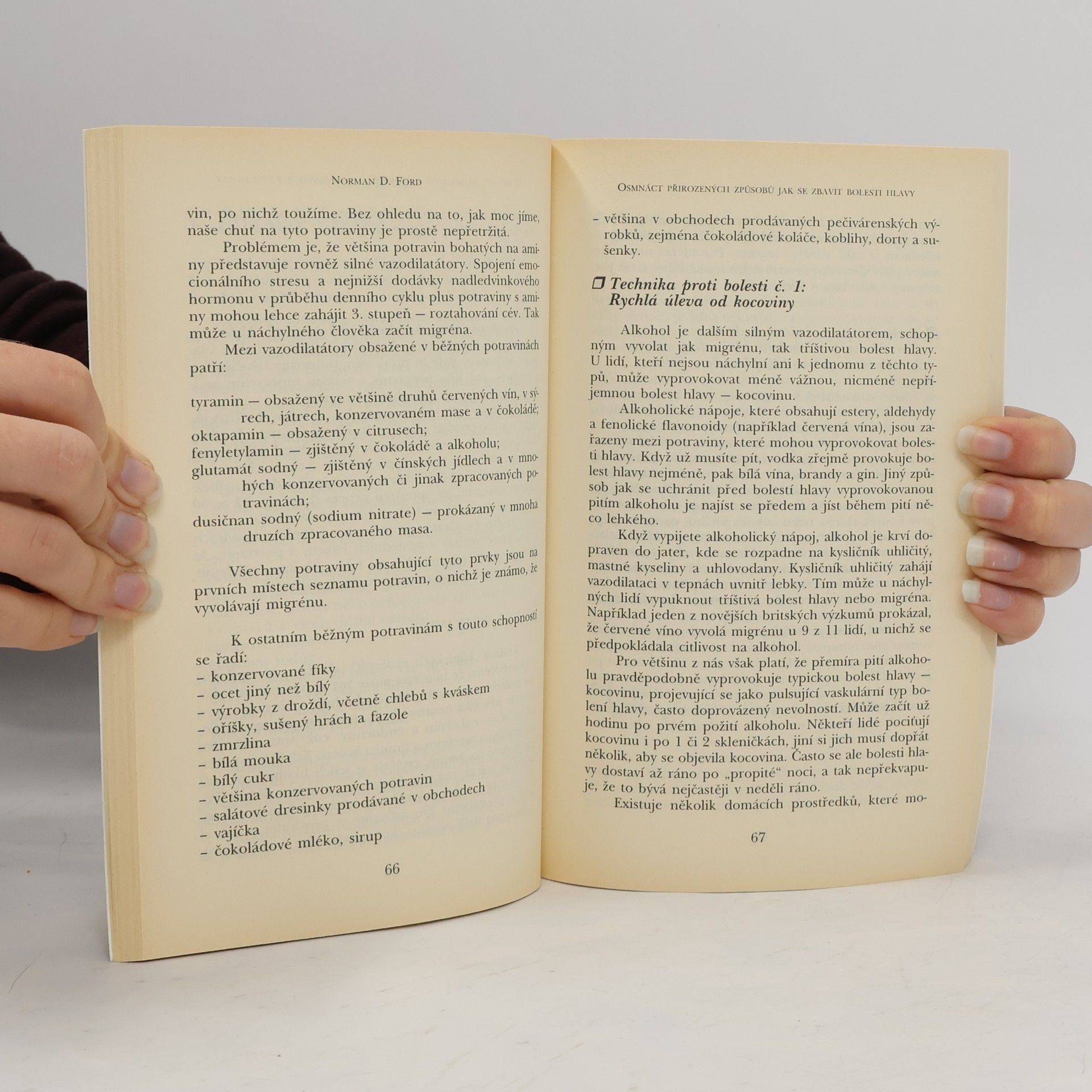 Norman D. Ford Osmnáct přirozených způsobů jak se zbavit bolestí hlavy