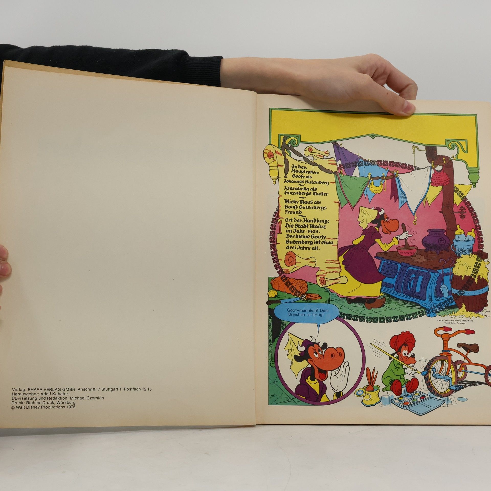 Michael Czernich Das große Goofy Album 6. Johannes Gutenberg