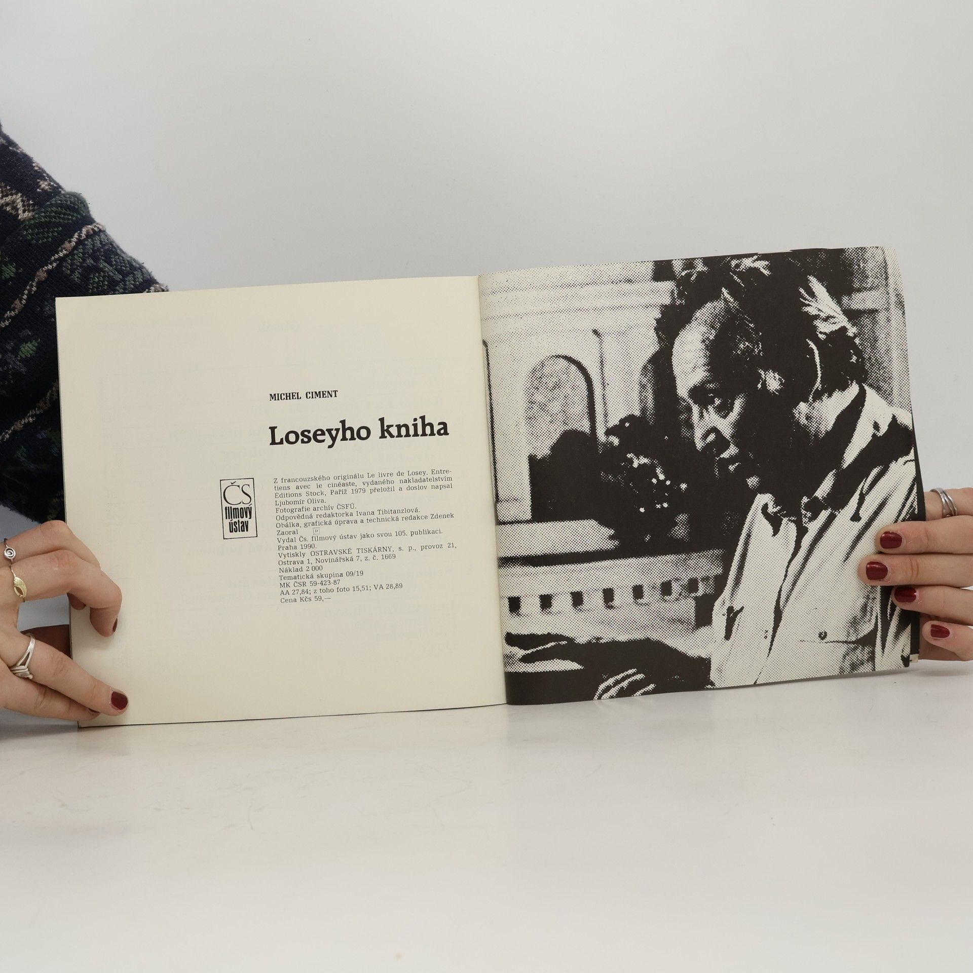 Michel Ciment Loseyho kniha: Rozhovory s filmovým režisérem