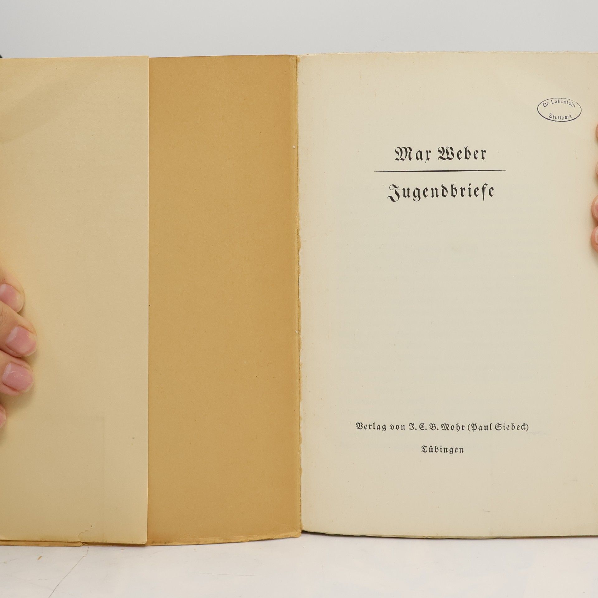 Max Weber Jugendbriefe