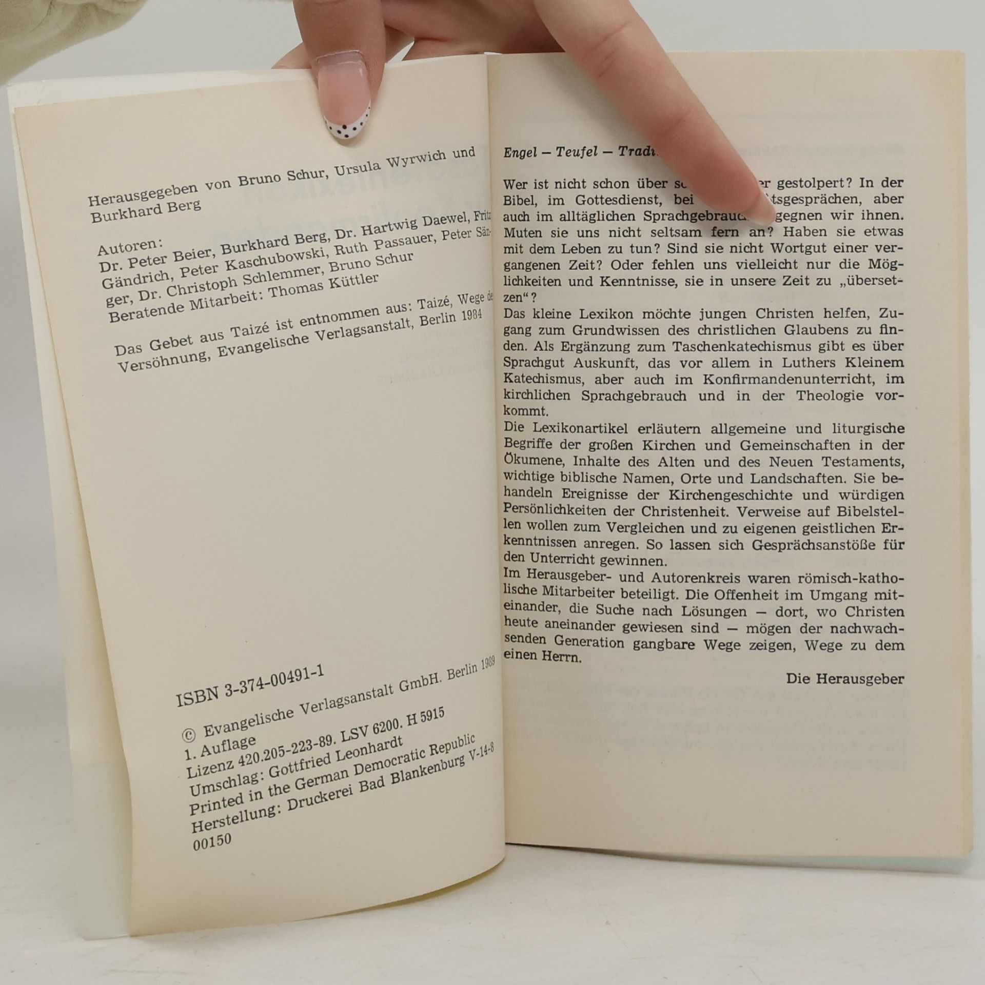 Taschenlexikon für Konfirmanden,