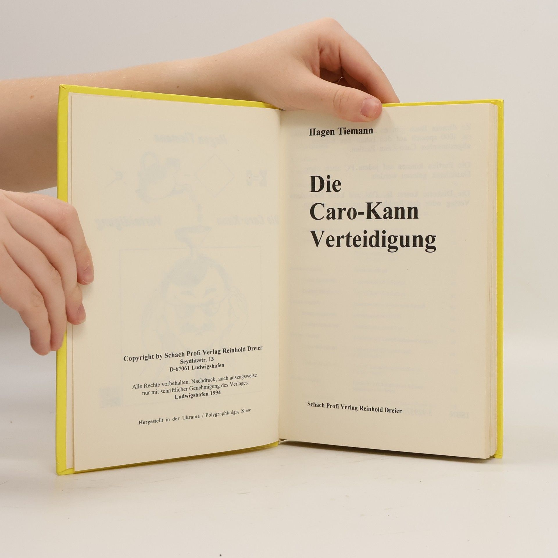 Hagen Tiemann Die Caro-Kann Verteidigung