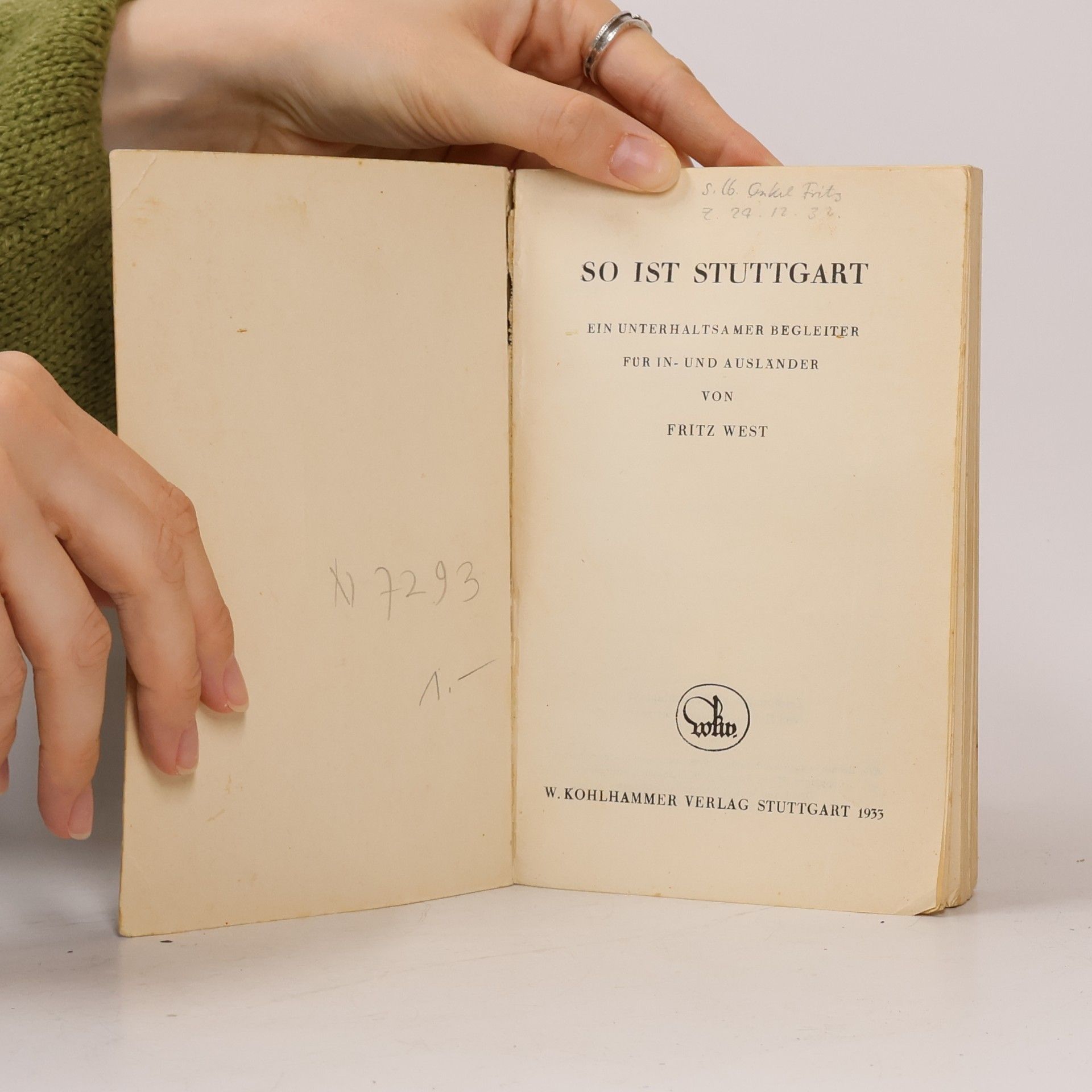 Fritz West So ist Stuttgart