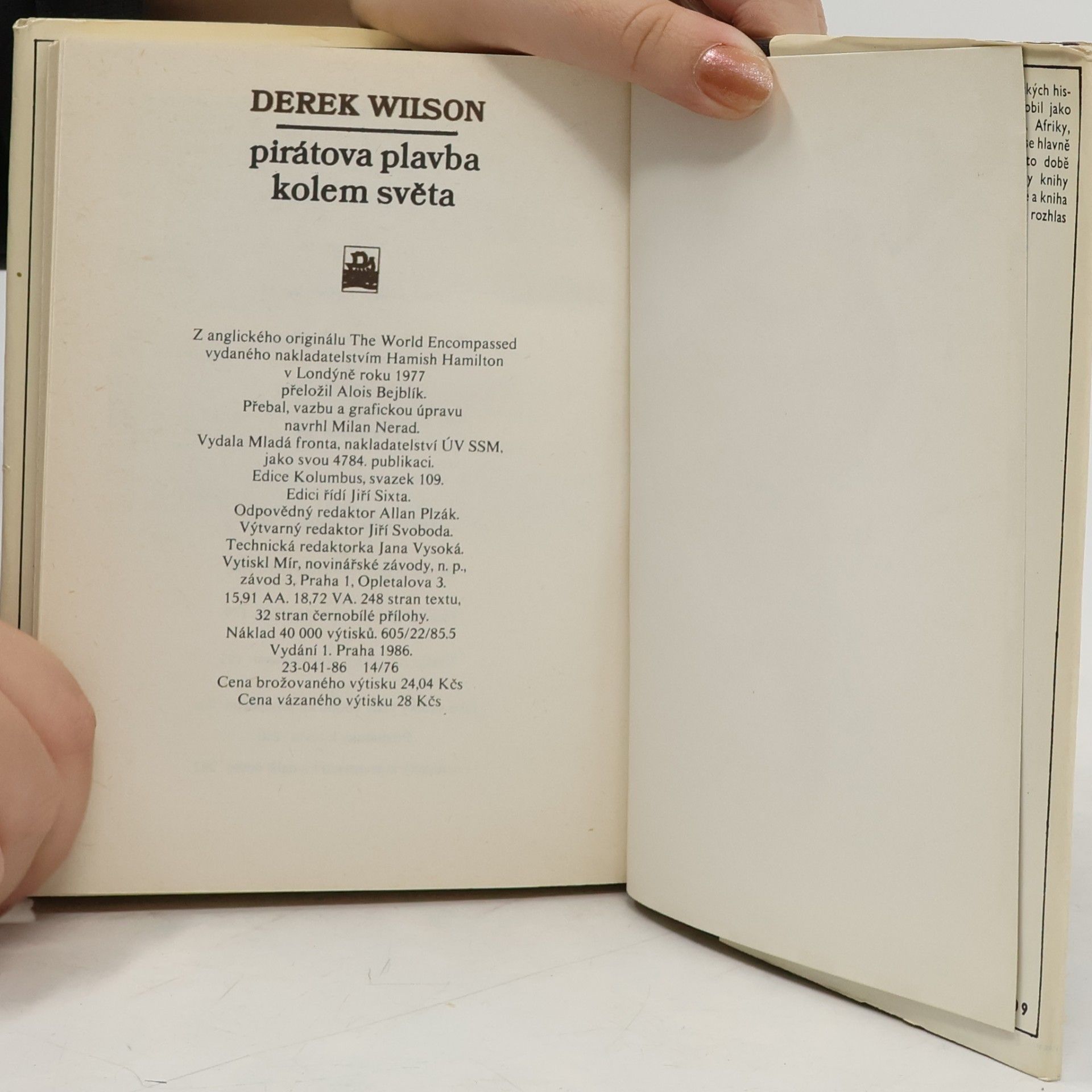 Derek A. Wilson Pirátova plavba kolem světa