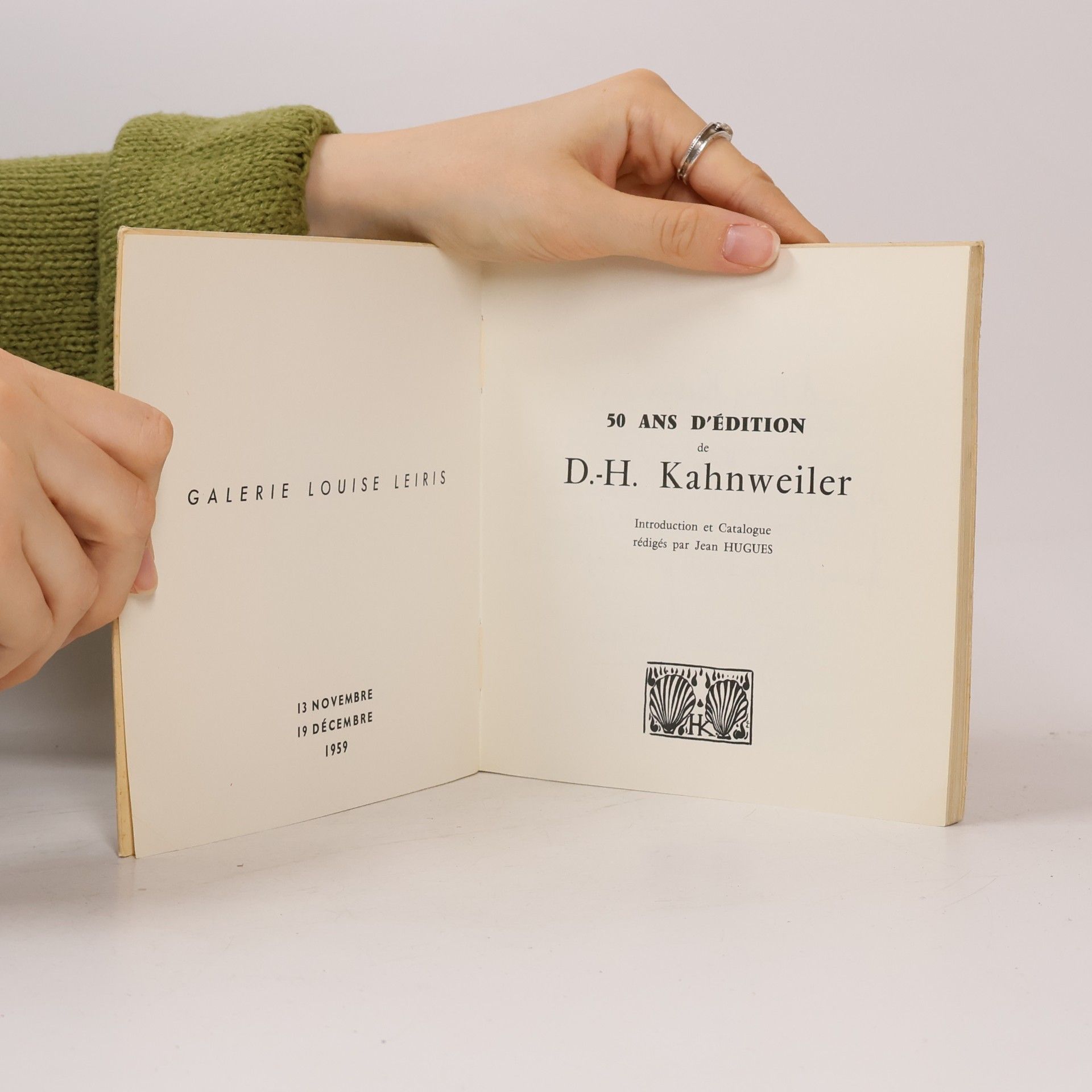 Jean Hugues 50 ans d'édition de D.-H. Kahnweiler (1909–1959)