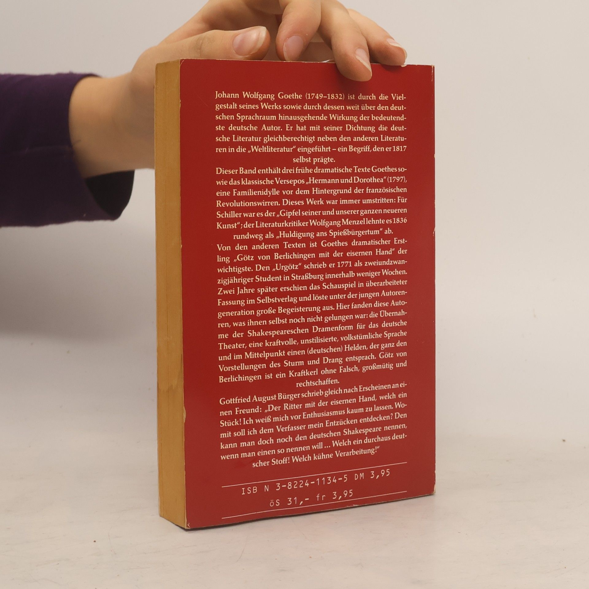 Johann Wolfgang von Goethe Deutsche Klassiker: Bibliothek der literarischen Meisterwerke