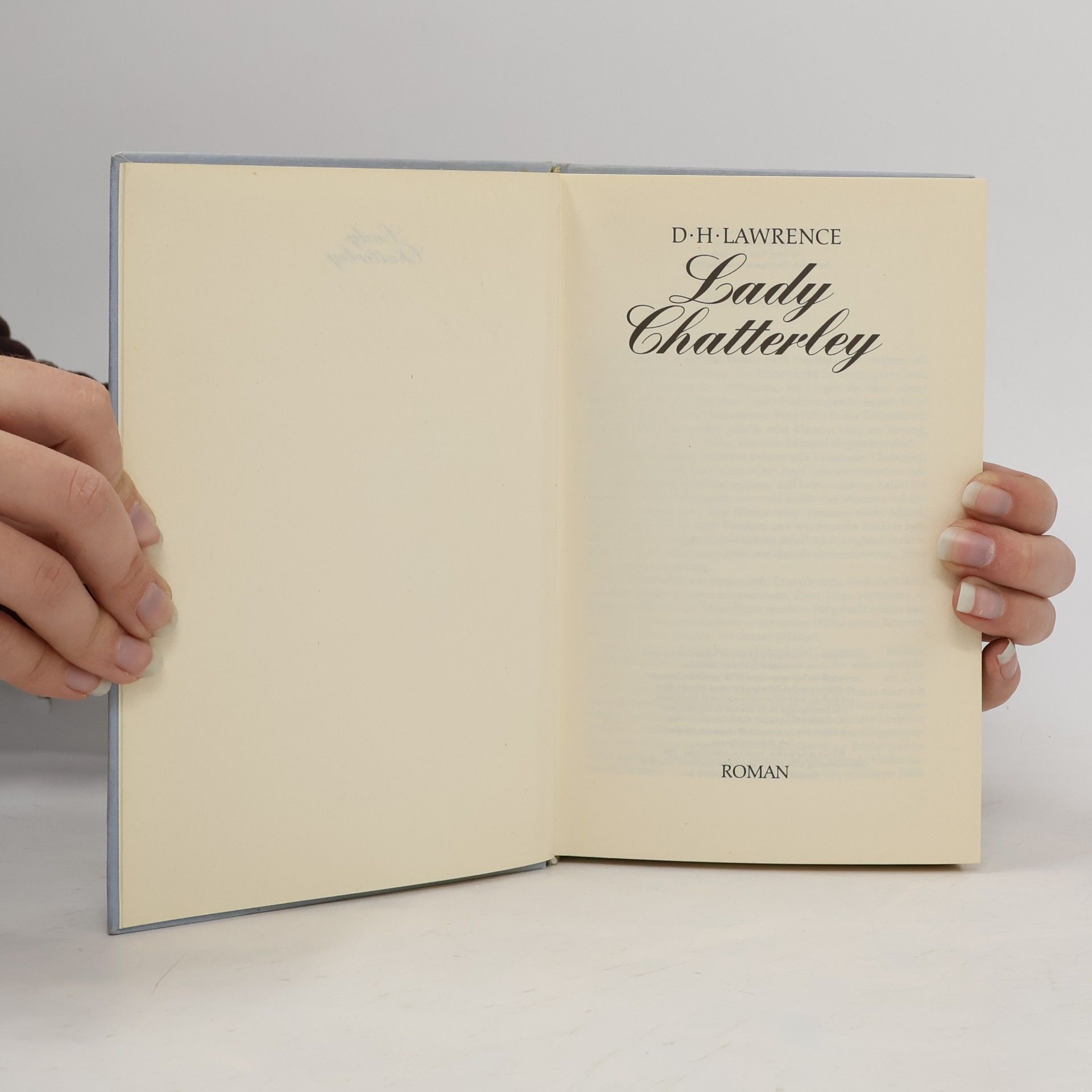 D. H. Lawrence Lady Chatterley