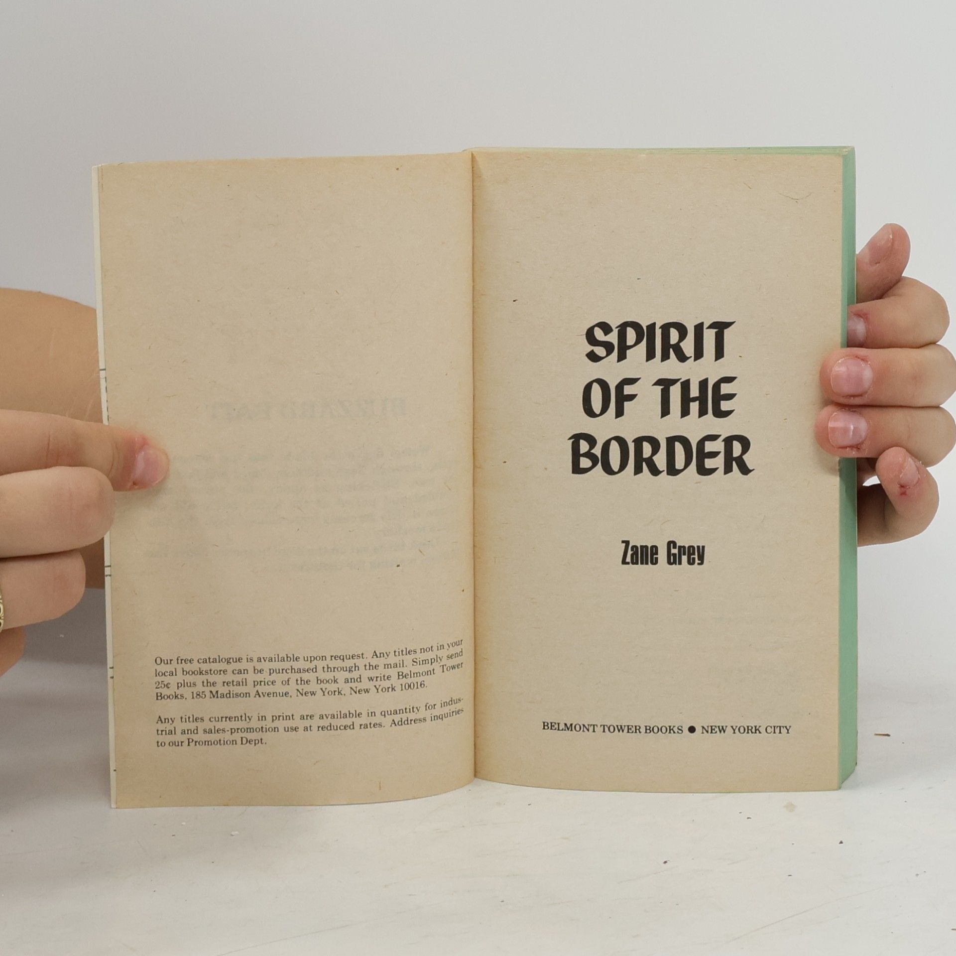 Zane Grey The Spirit of the Border