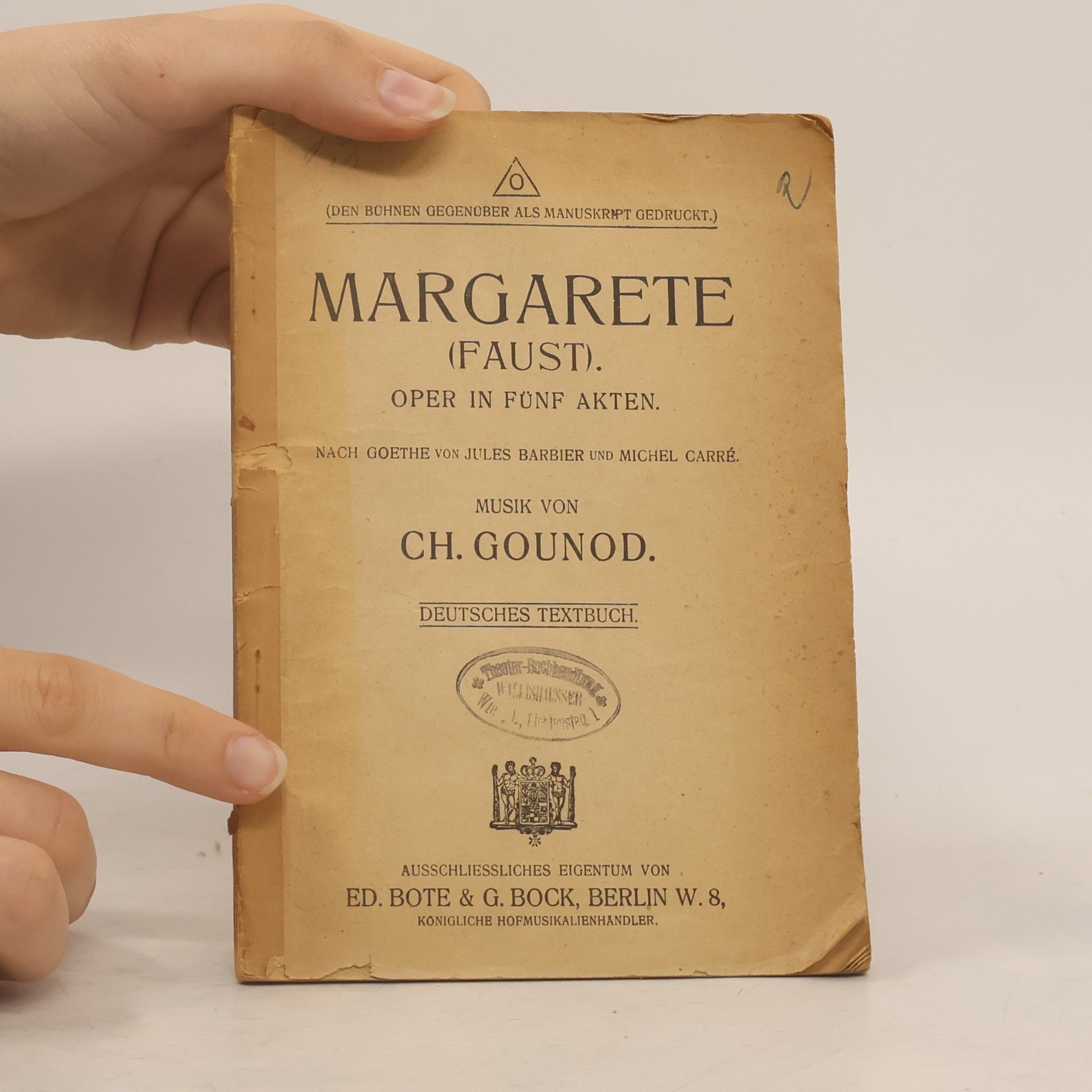Charles Gounod Margarete (Faust)